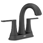 Corsham 2-Handle 4-inch Centerset Bathroom Sink Faucet in Matte Black (Valve & Drain Included)