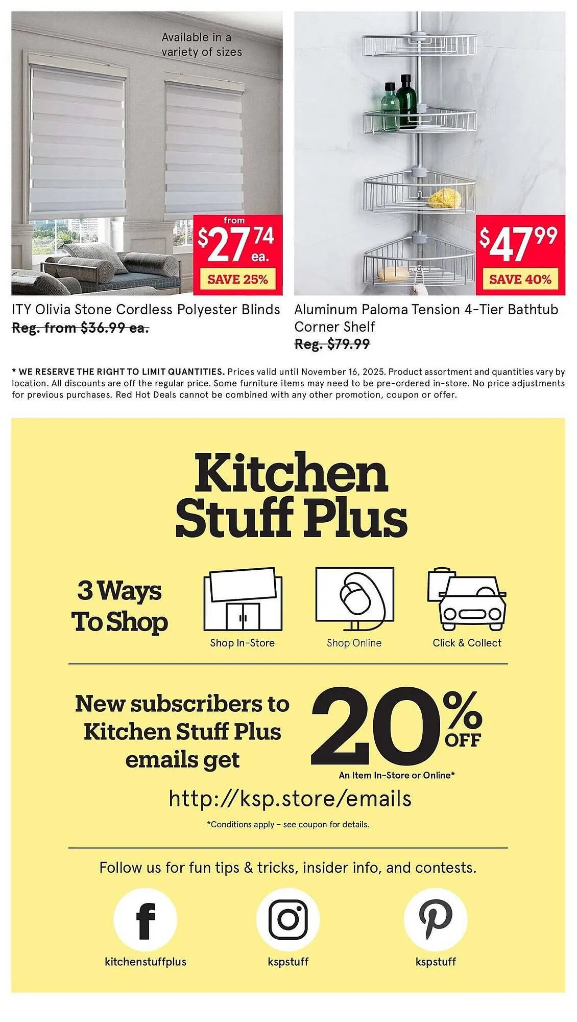Kitchen Stuff Plus flyer from November 10 to November 17 2025 - flyer page 7