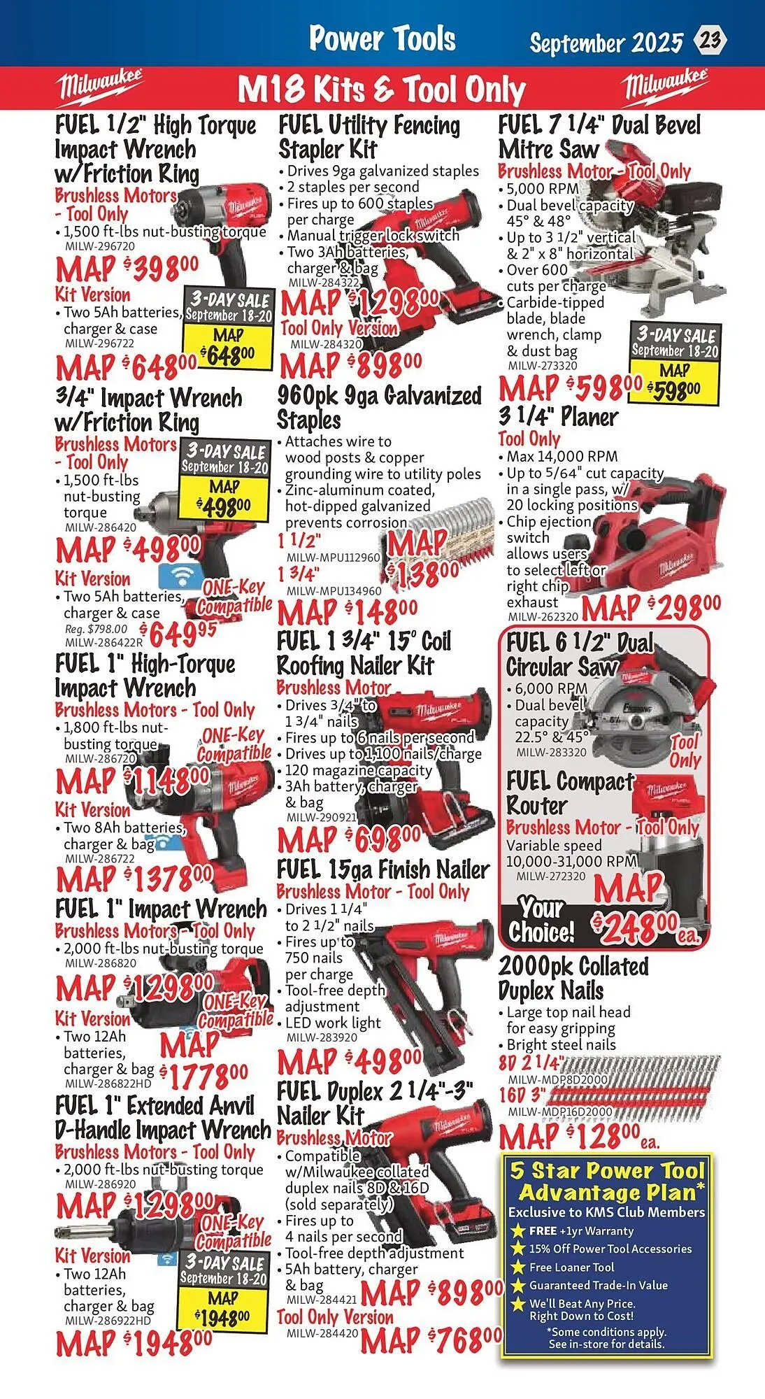 KMS Tools flyer from September 1 to September 15 2025 - flyer page 23