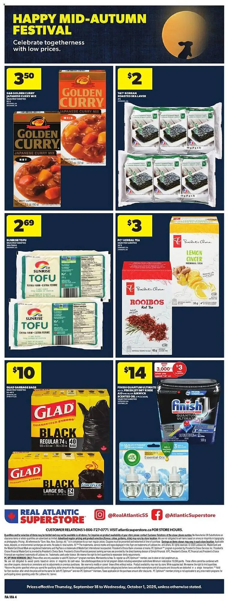 Atlantic Superstore flyer from September 18 to October 2 2025 - flyer page 4