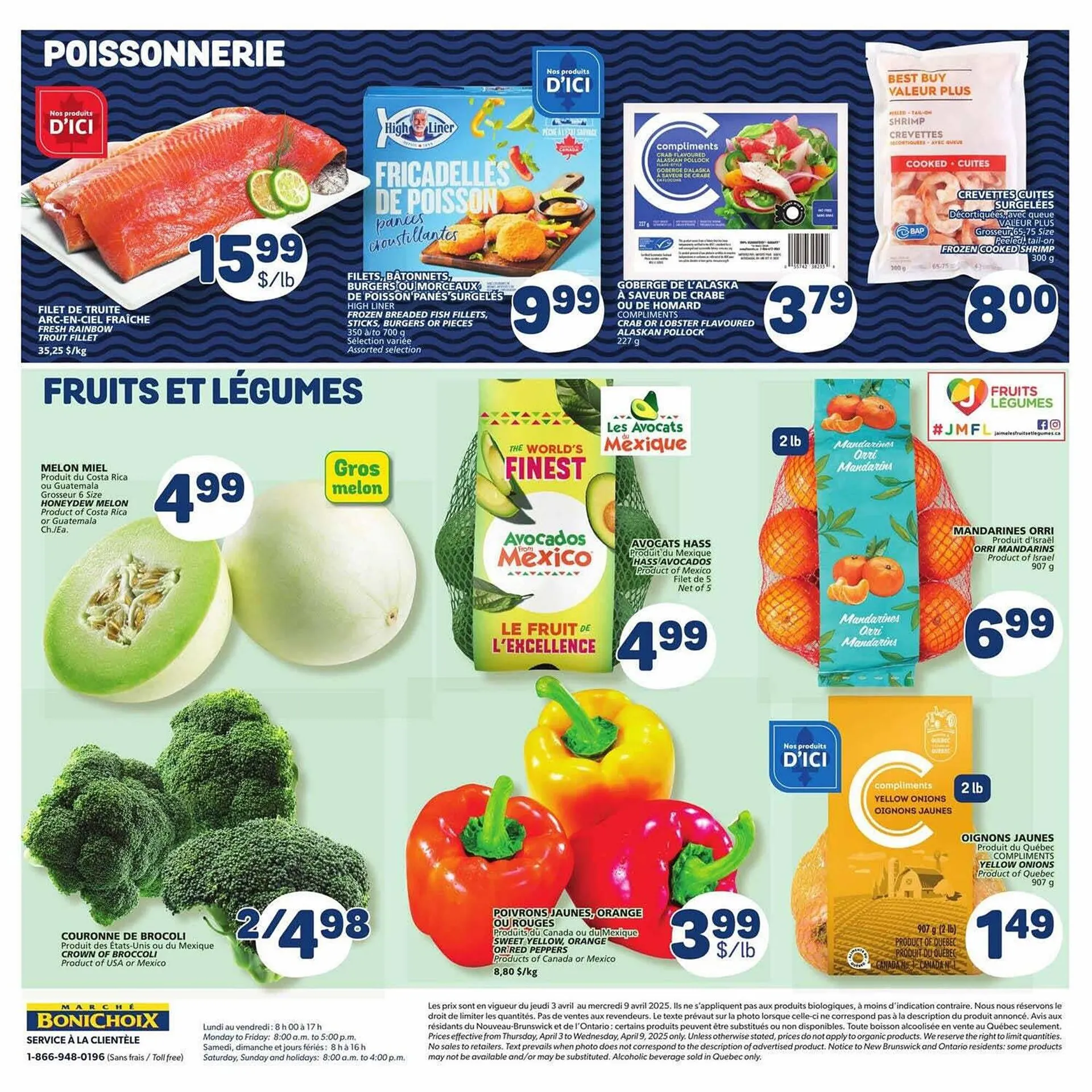 Marché Bonichoix flyer from April 3 to April 9 2025 - flyer page 5