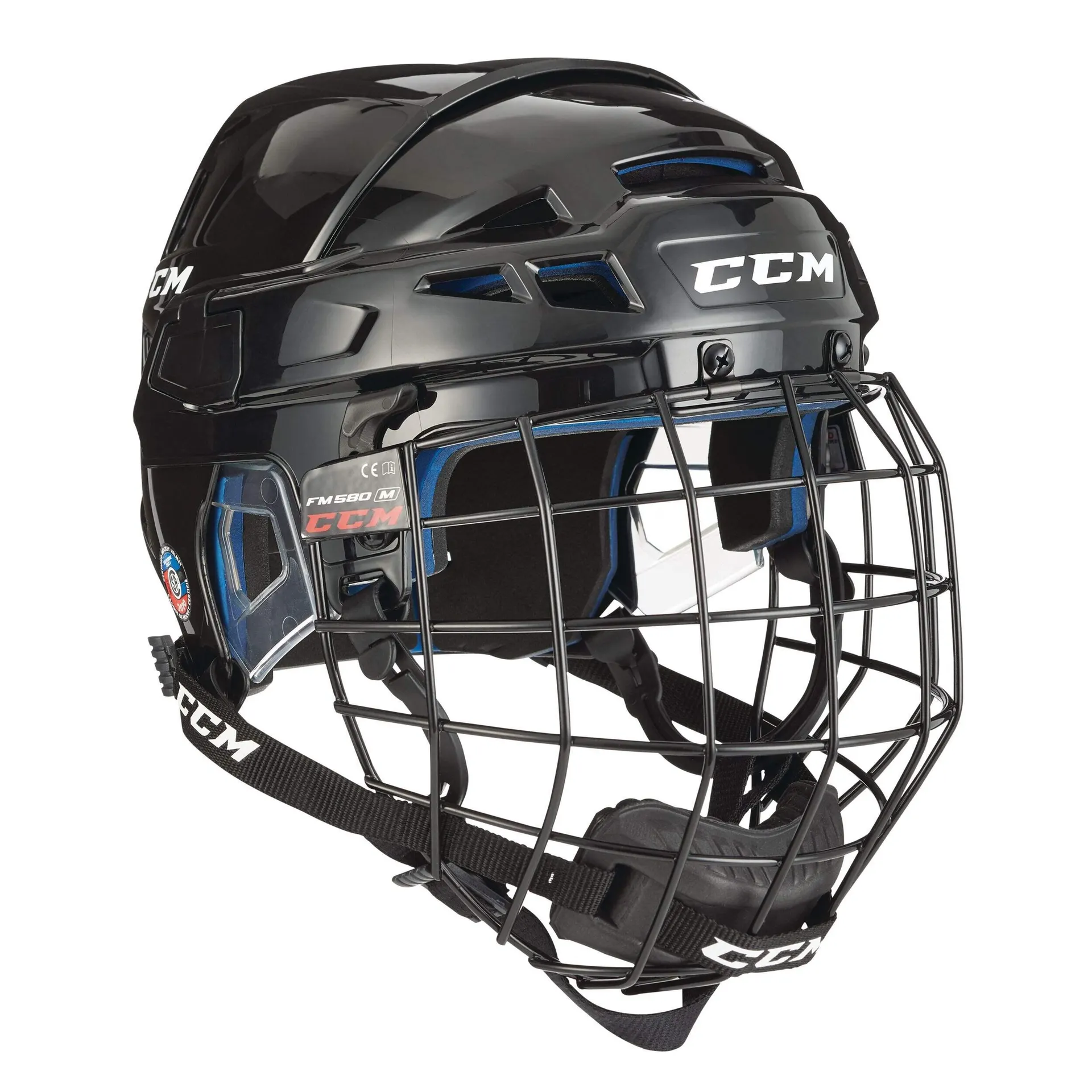 CCM XT85 Hockey Helmet & Cage Combo, Junior/Senior, Black, Assorted Sizes