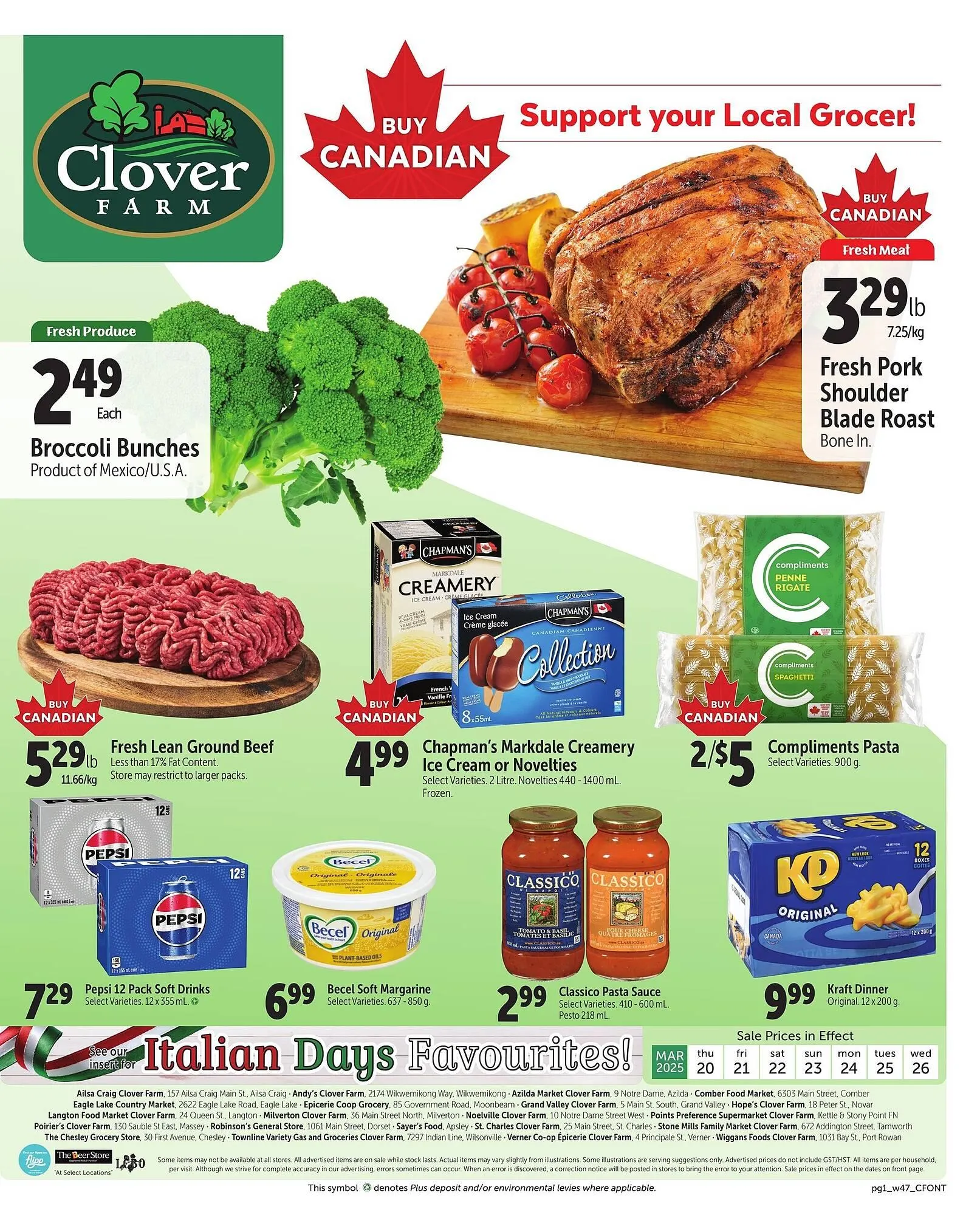 Clover Farm flyer - 1