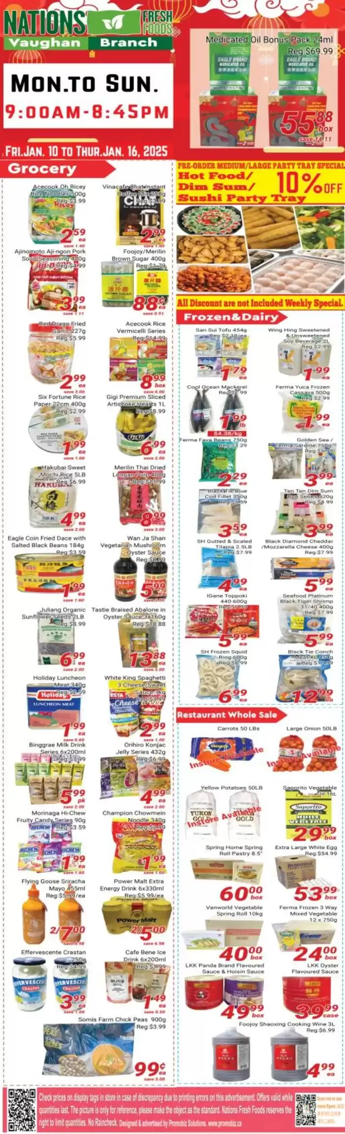 Exclusive deals for our customers from January 10 to January 17 2025 - flyer page 1