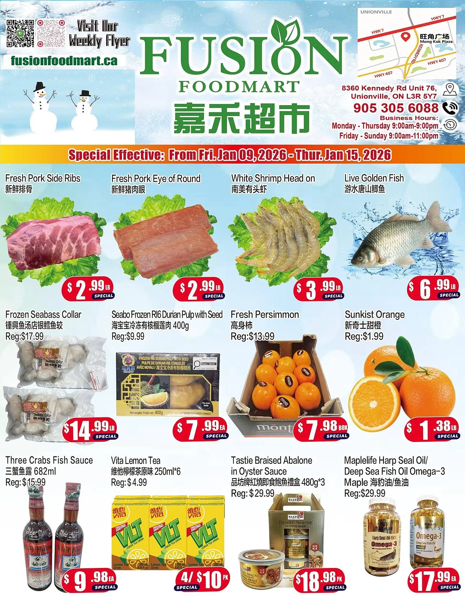 Fusion Supermarket flyer from January 9 to January 15 2026 - flyer page 1