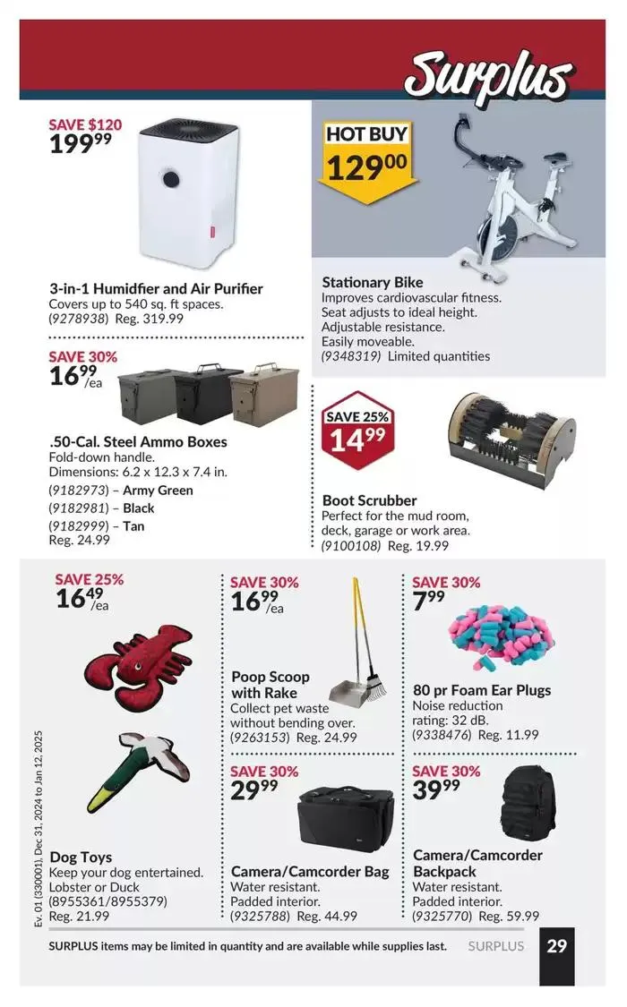 Current bargains and offers from December 31 to January 12 2025 - flyer page 33