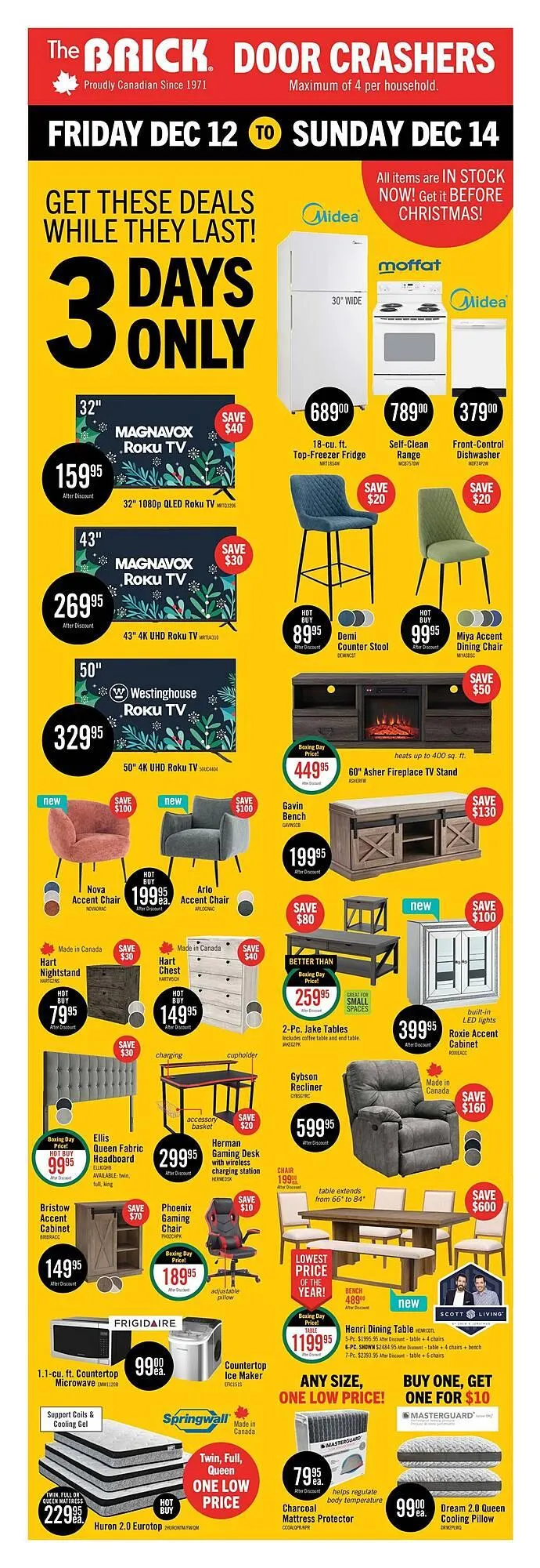 The Brick flyer from December 12 to December 14 2025 - flyer page 1