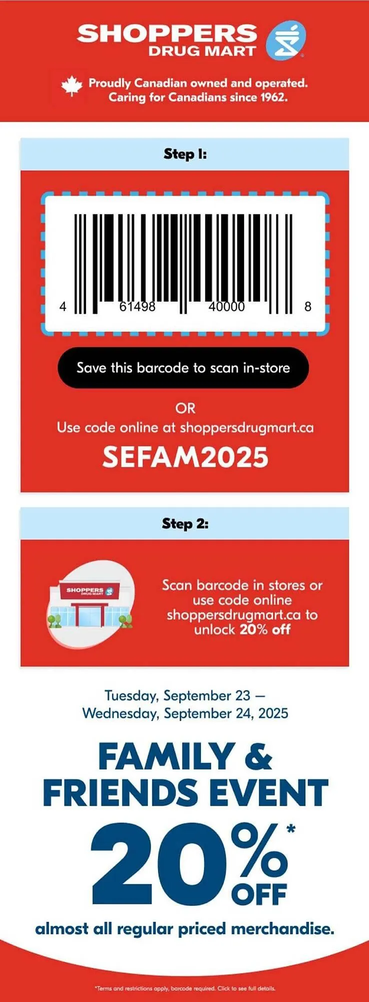 Shoppers Drug Mart flyer from September 18 to September 22 2025 - flyer page 22