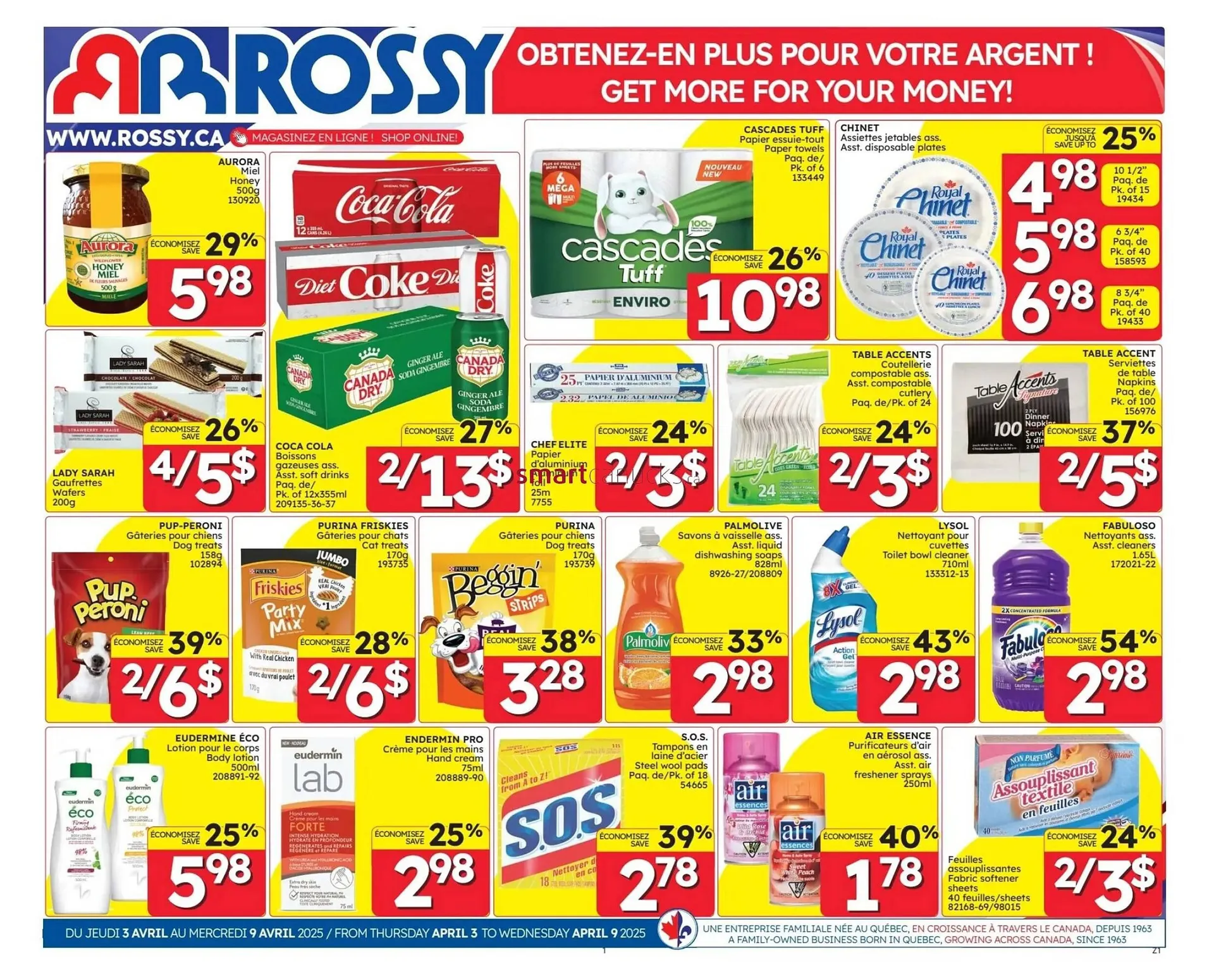 Rossy flyer from April 3 to April 9 2025 - flyer page 1