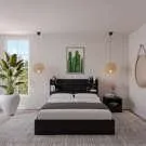 Mobilier de chambre à coucher Hunter - Lit double