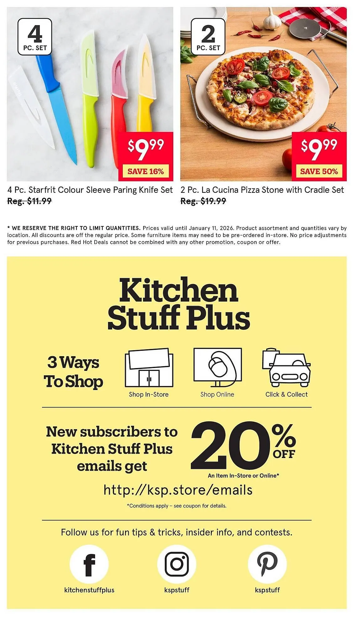 Kitchen Stuff Plus flyer from January 5 to January 12 2026 - flyer page 7