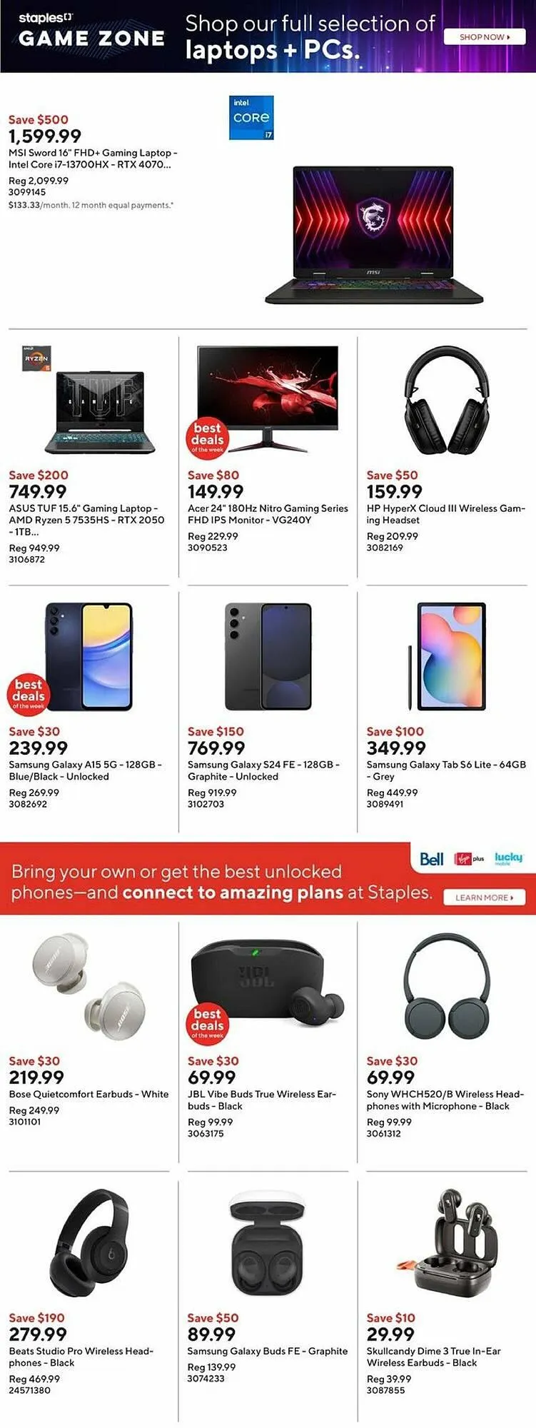 Staples flyer from February 13 to February 20 2025 - flyer page 4