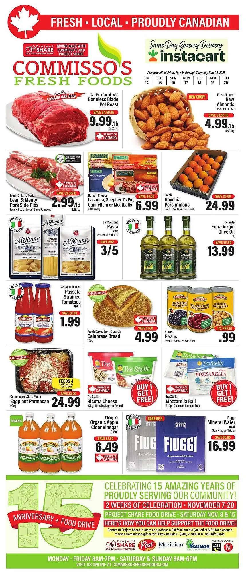 Commisso's Fresh Foods flyer from November 14 to November 20 2025 - flyer page 1