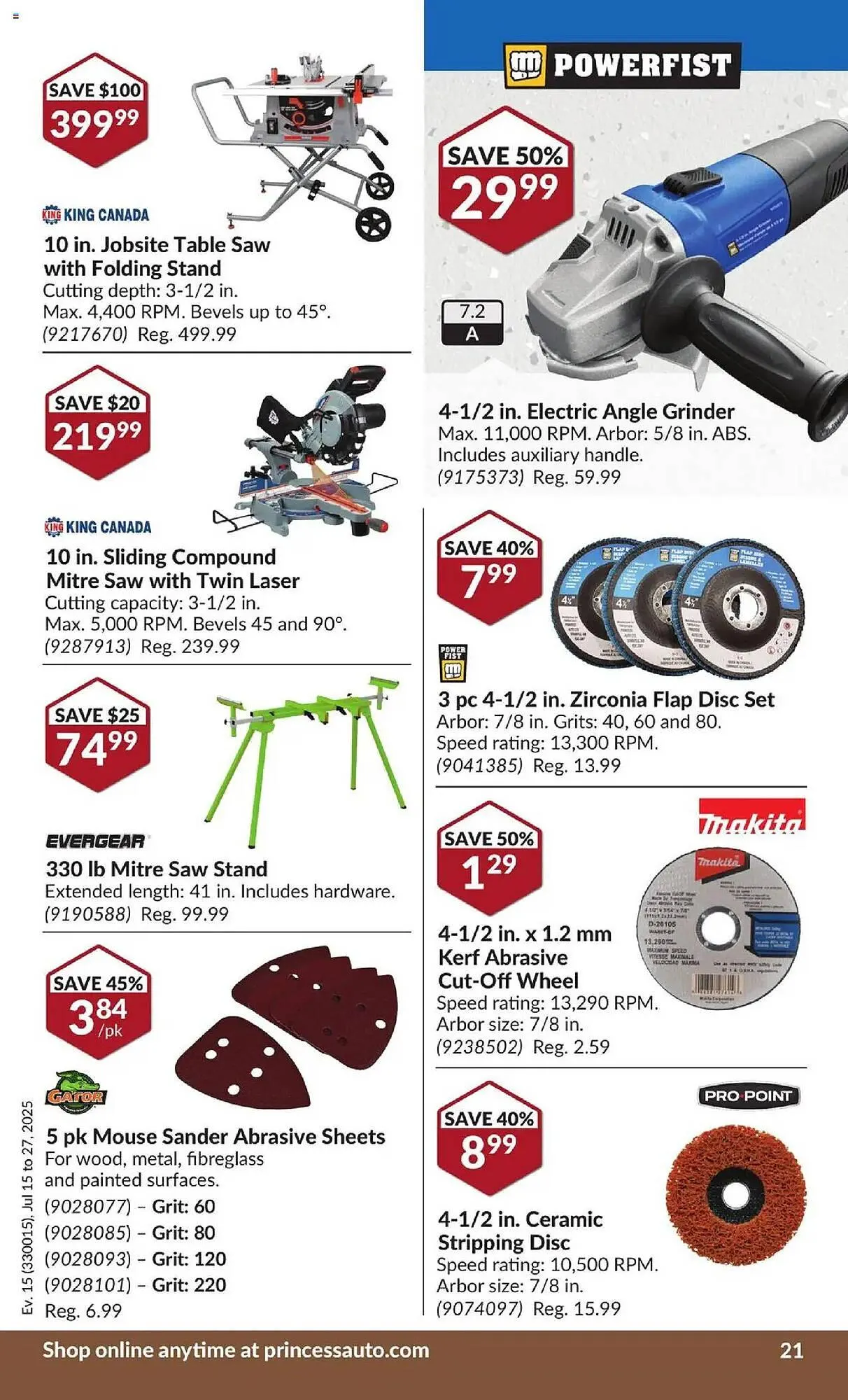 Princess Auto flyer from July 15 to July 27 2025 - flyer page 27