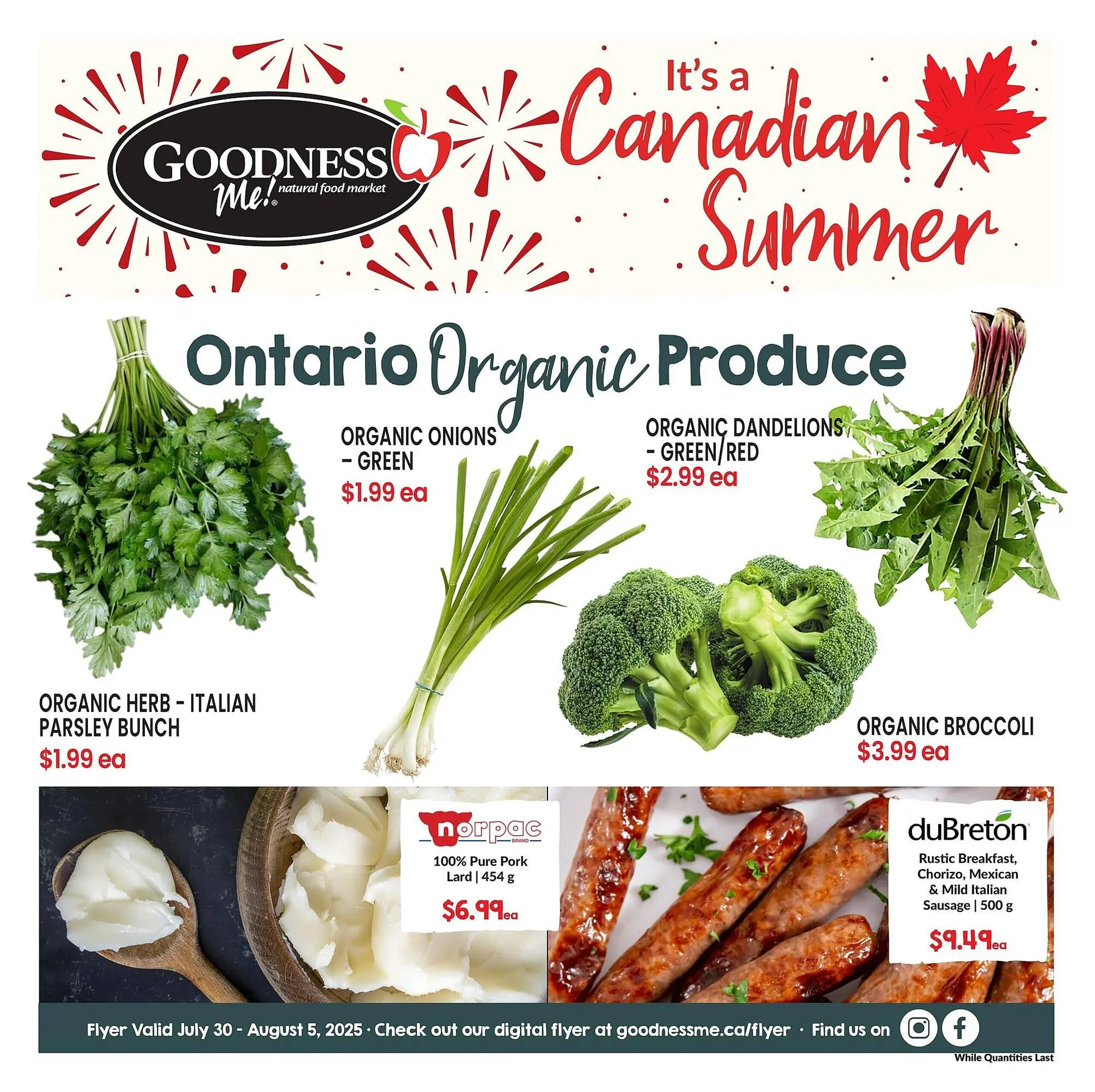 Goodness Me flyer - 1