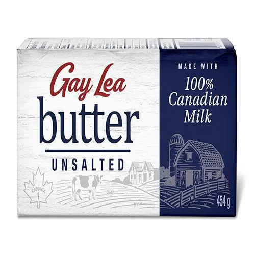 Gay Lea Unsalted Butter 454g