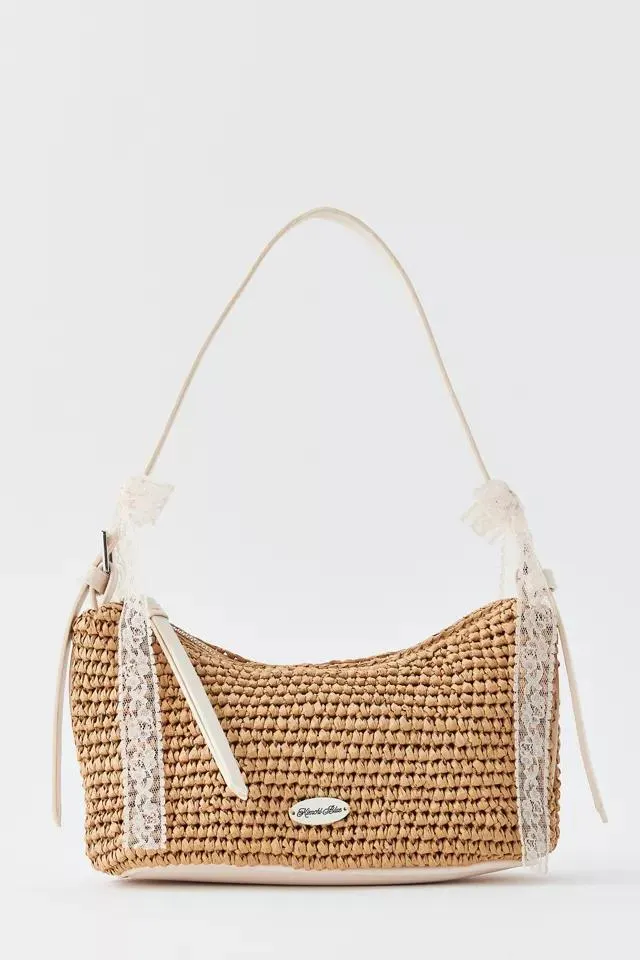 Kimchi Blue Lucia Raffia Baguette Bag