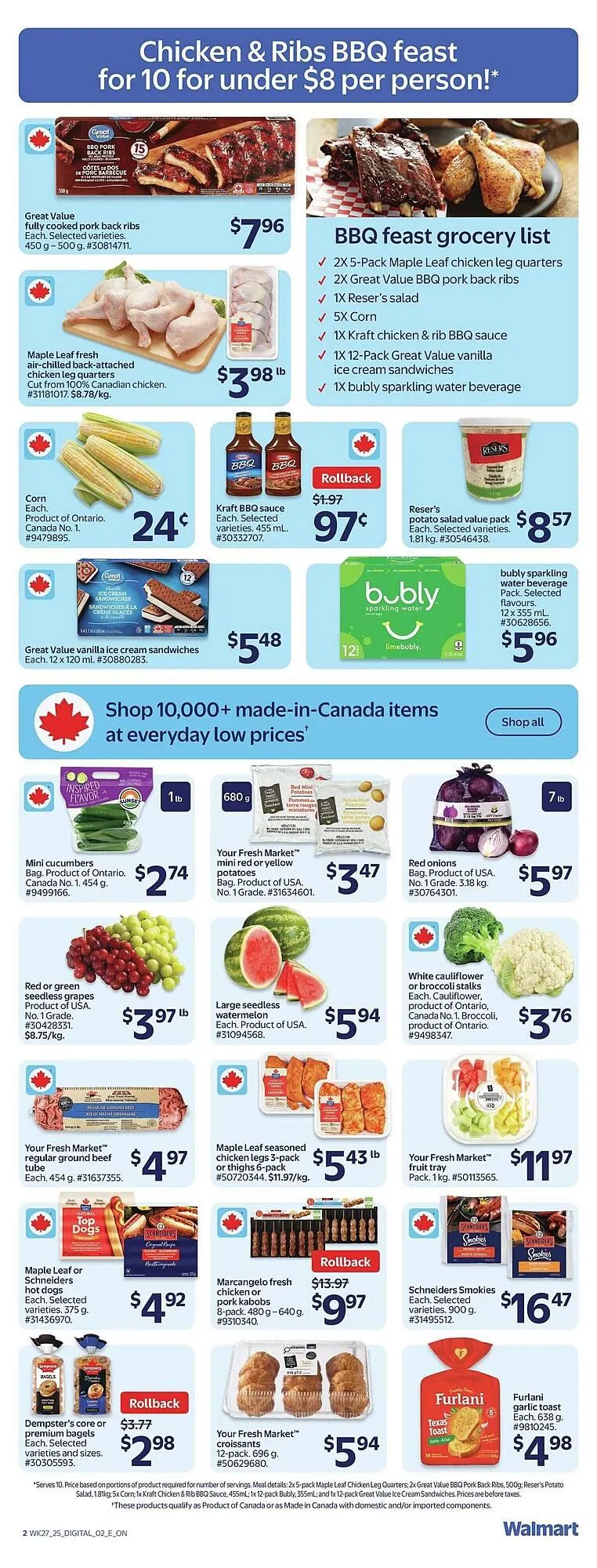 Walmart flyer from August 1 to August 8 2025 - flyer page 3