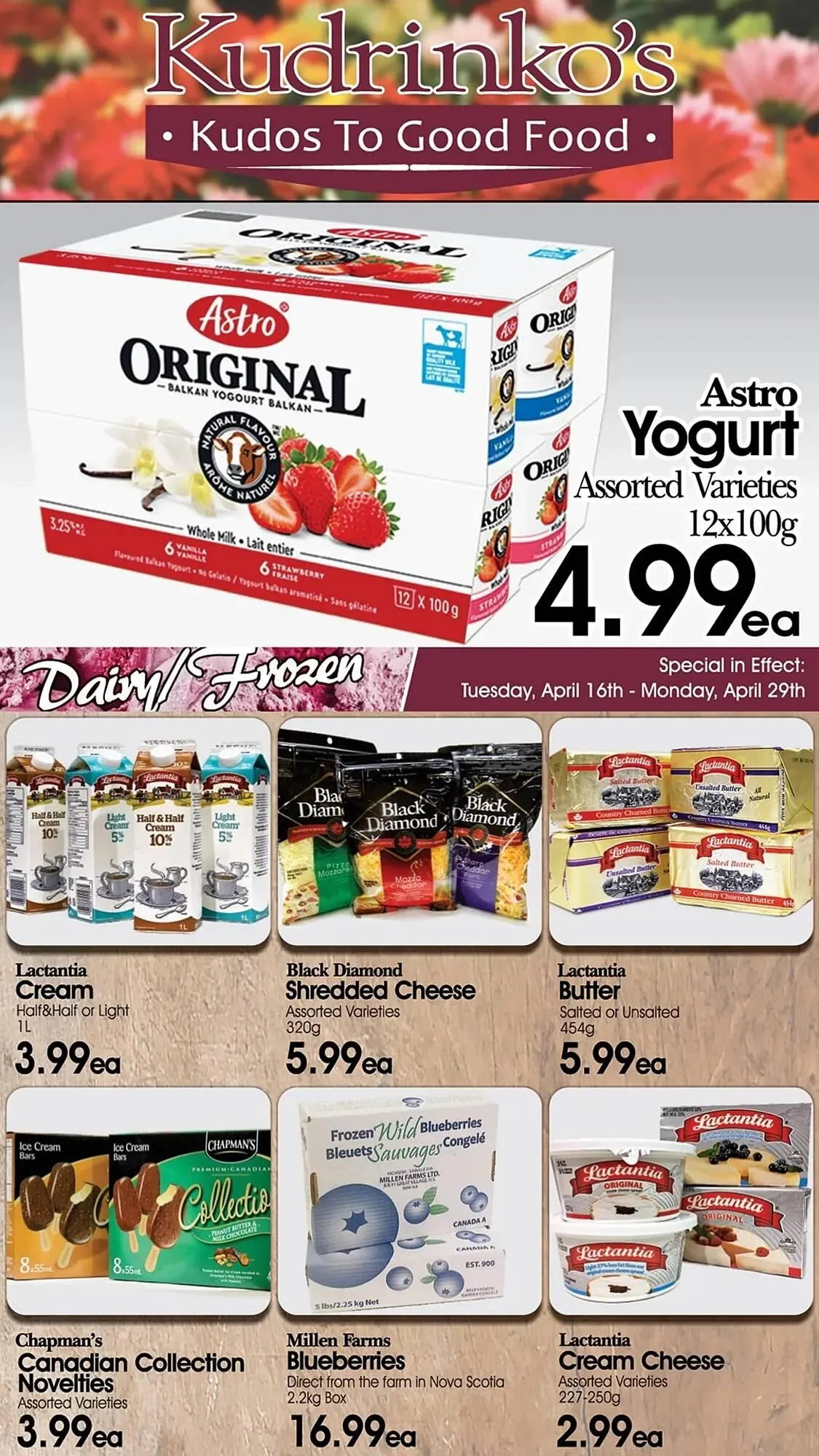 Kudrinko's flyer from April 16 to April 22 2024 - flyer page 3