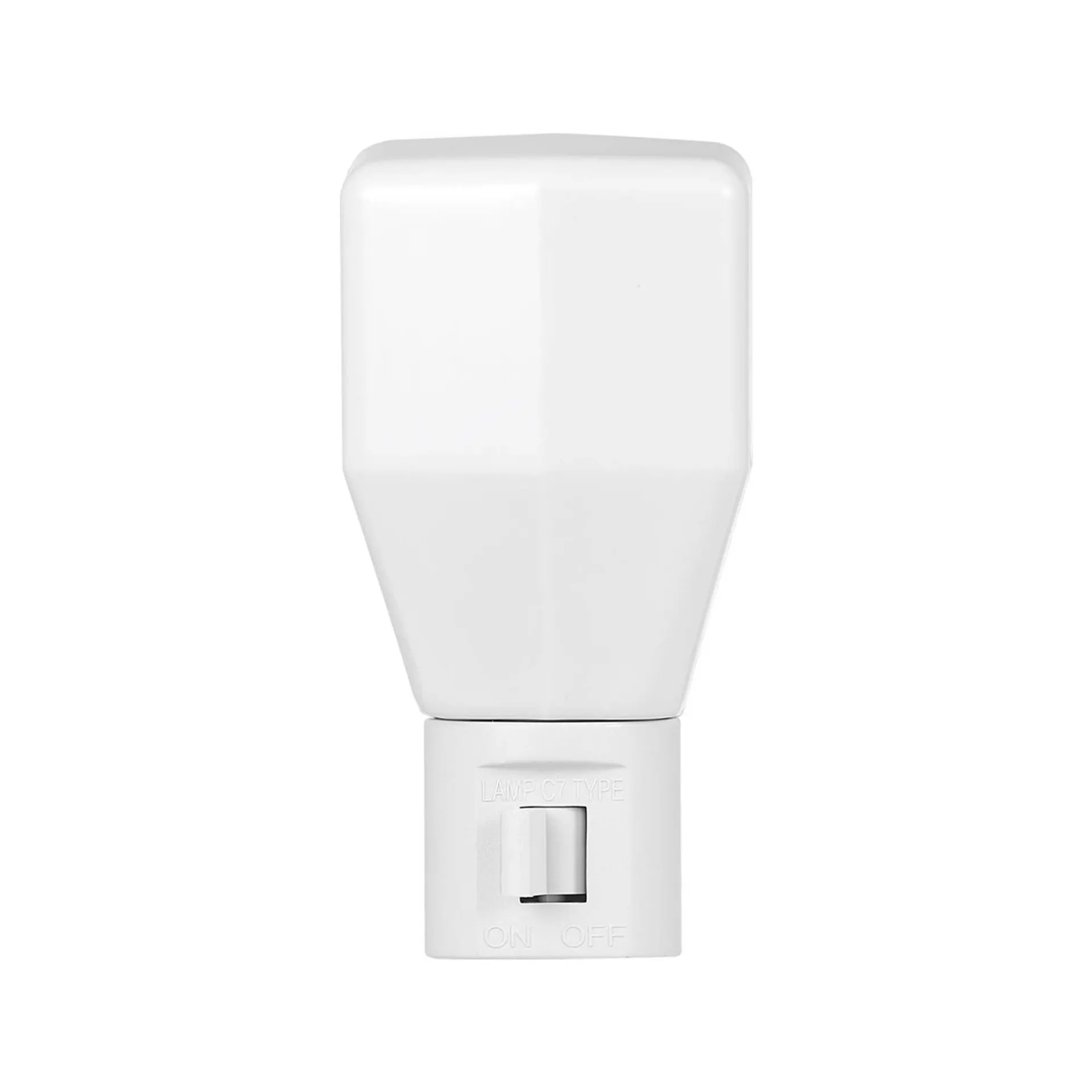Globe Plug-In Incandescent Warm White Night Light, 3.28-in, White
