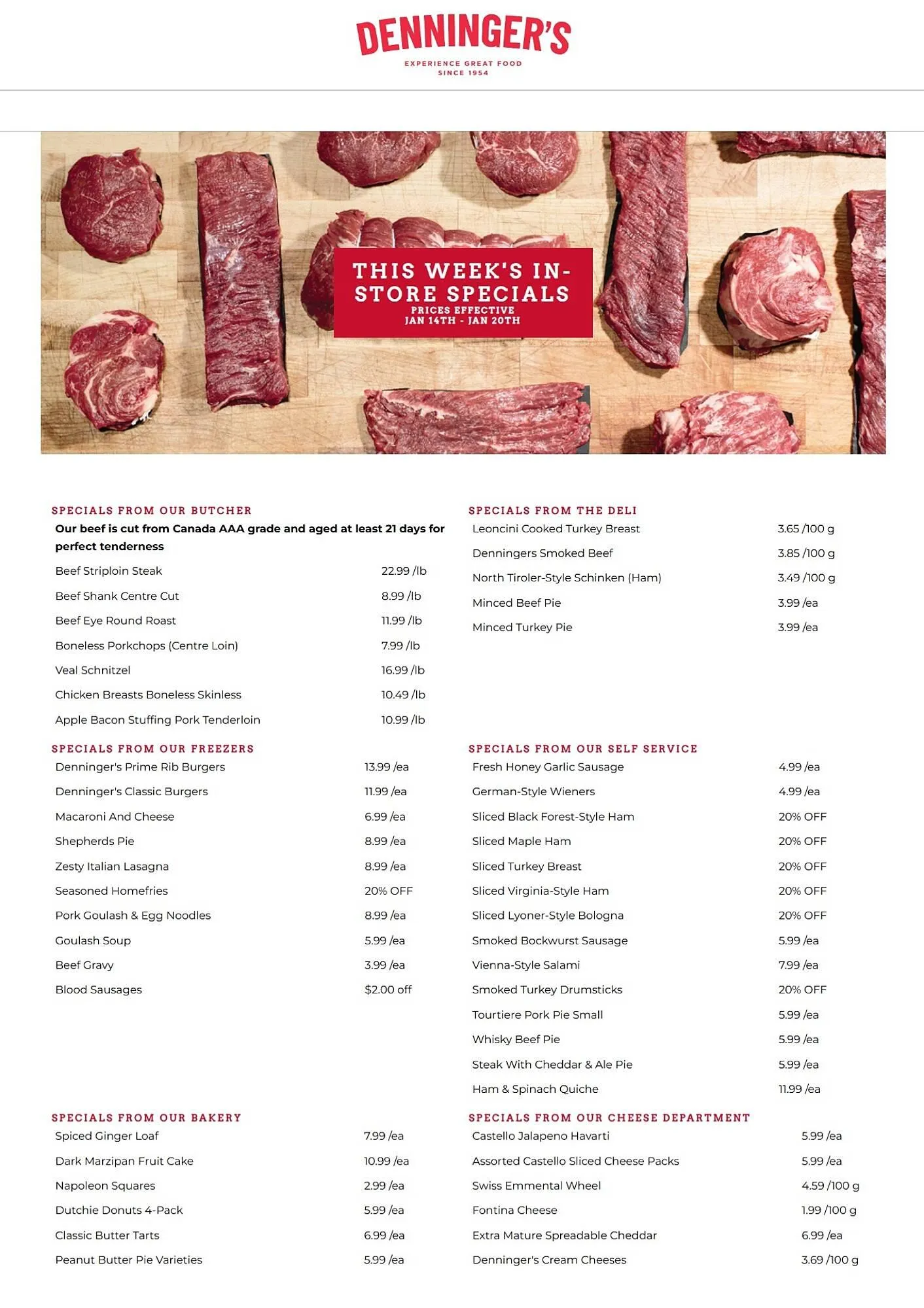 Denningers flyer - 1