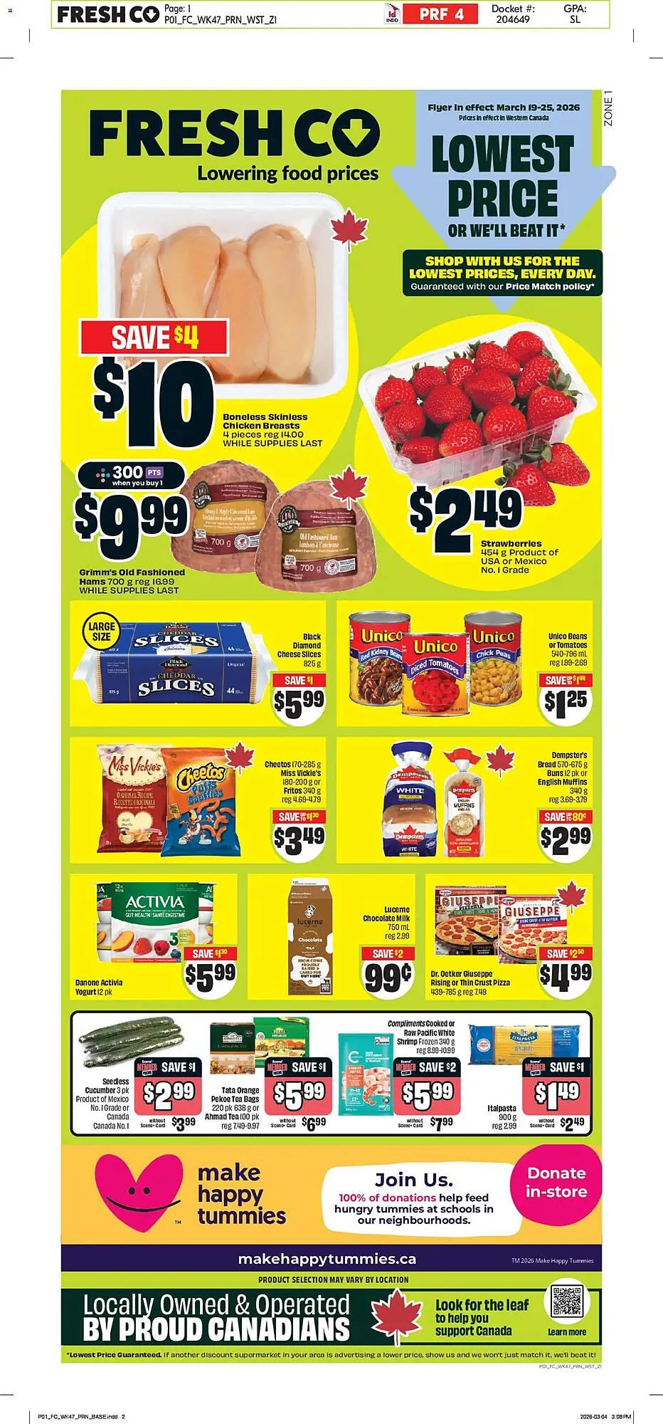 FreshCo flyer from March 19 to March 25 2026 - flyer page 1