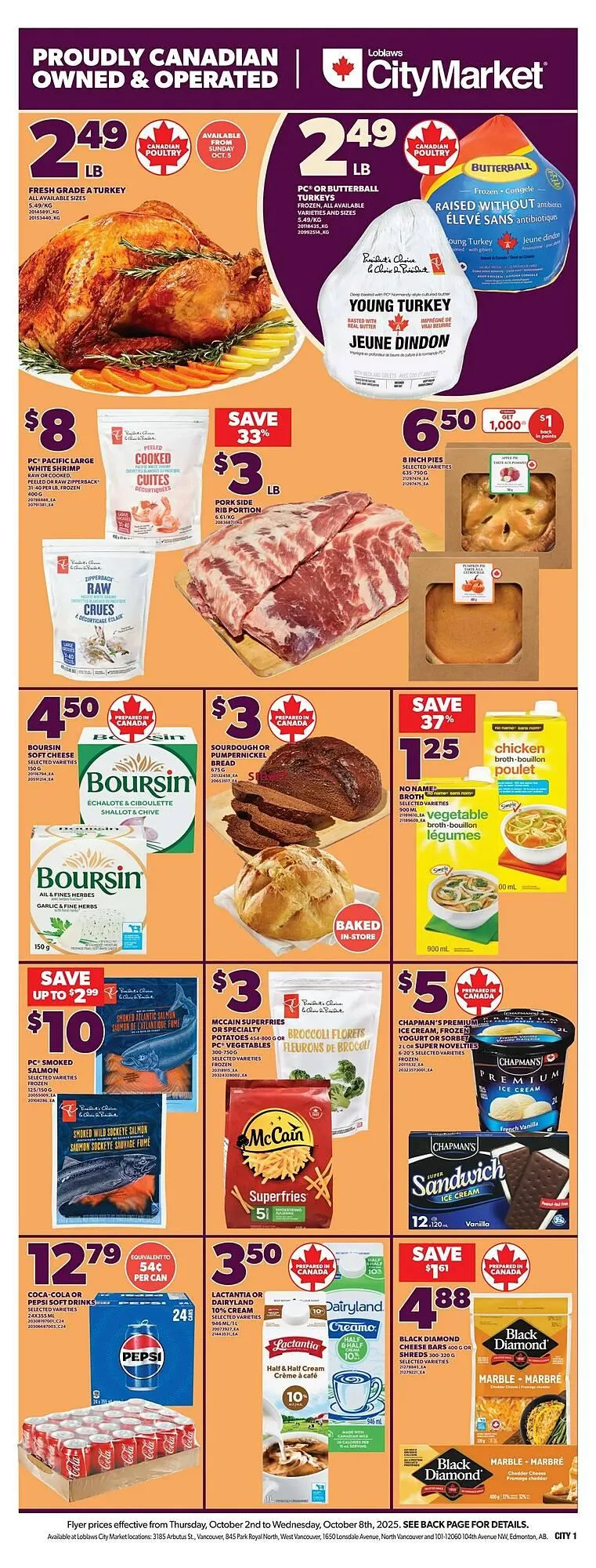 Loblaws flyer from October 2 to October 8 2025 - flyer page 3