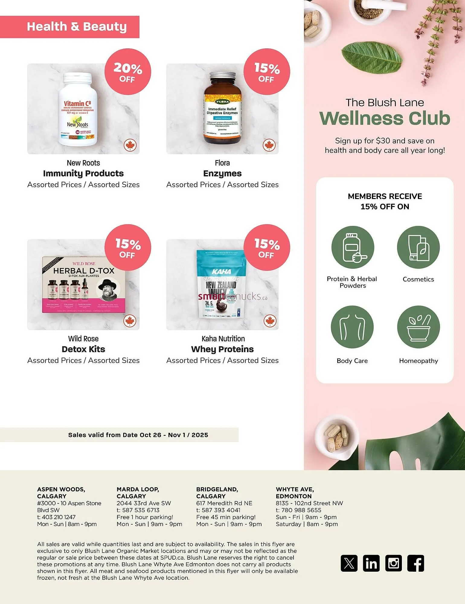 Blush Lane Organics flyer from October 26 to November 1 2025 - flyer page 5