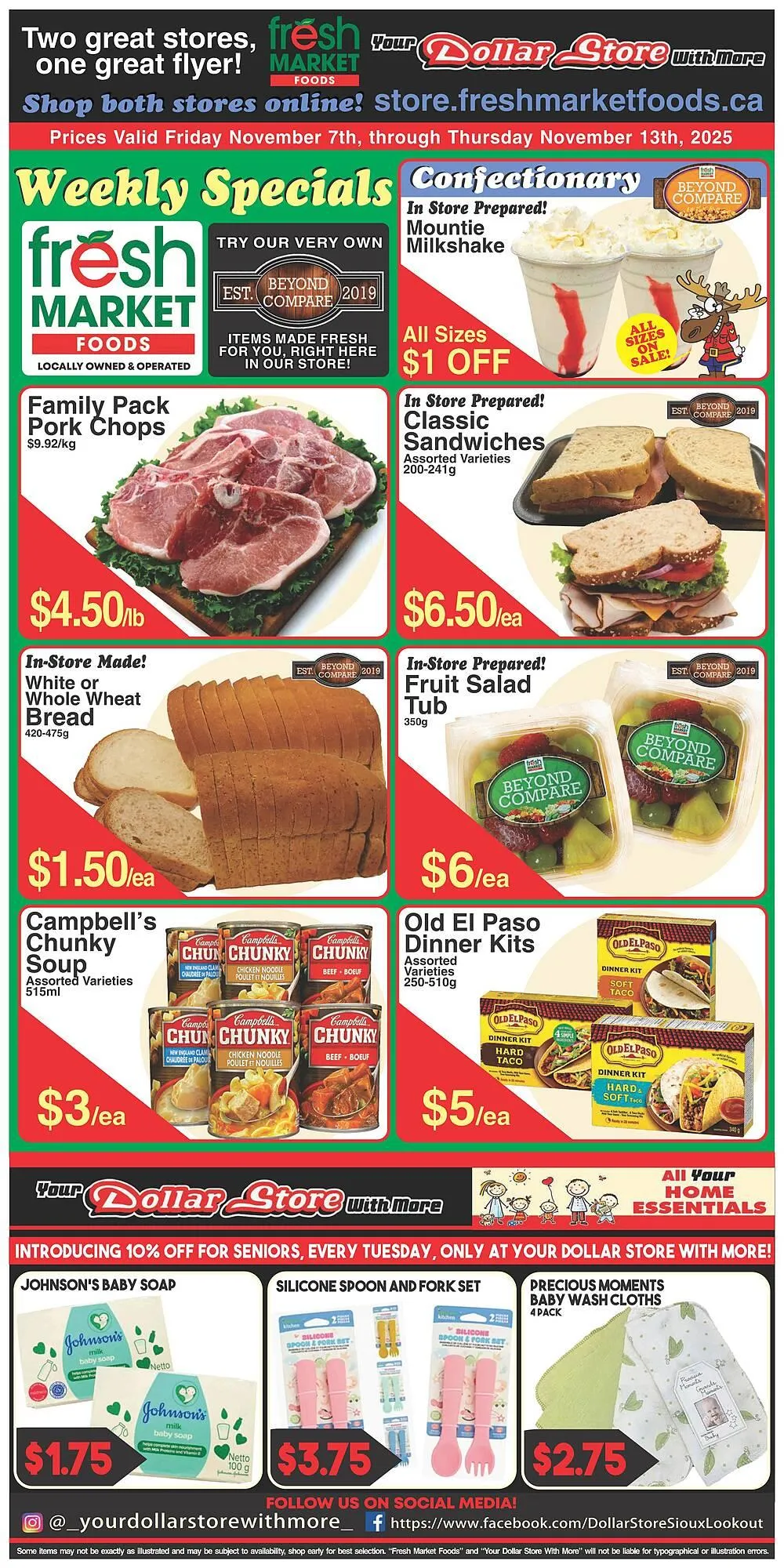 Fresh Market Foods flyer from November 7 to November 13 2025 - flyer page 1