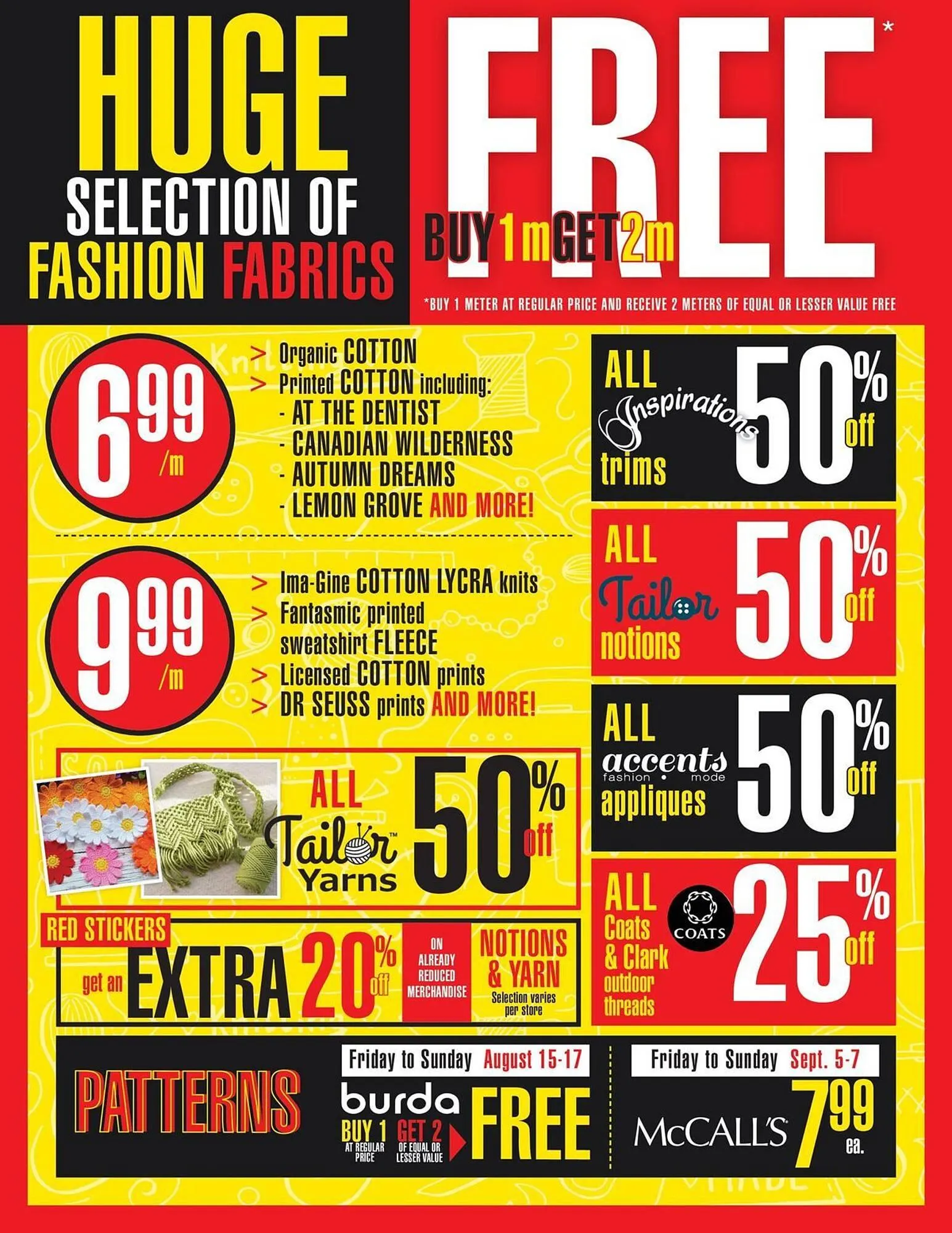 Fabricville flyer from August 6 to September 7 2025 - flyer page 2