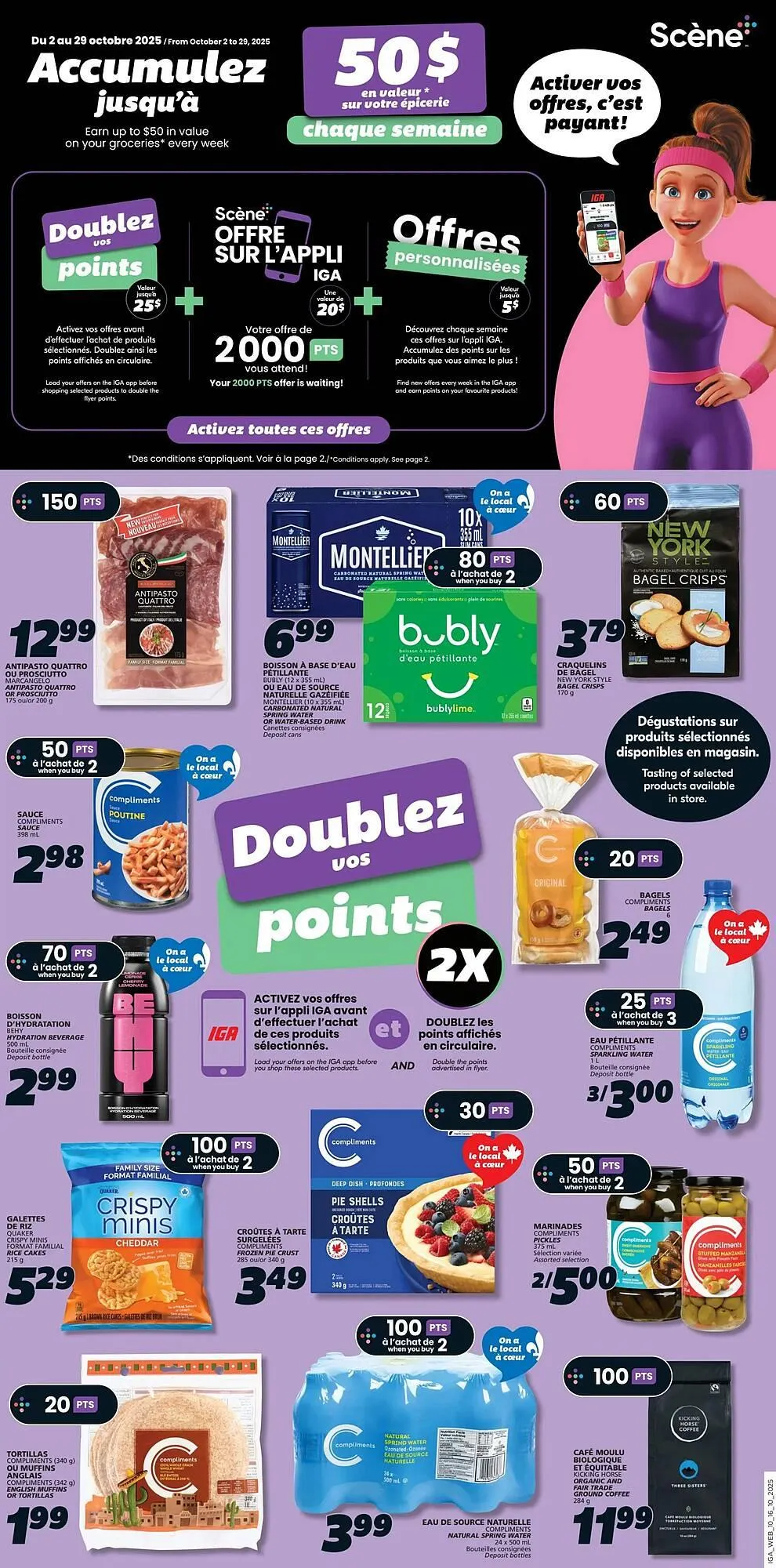 IGA flyer from October 16 to October 22 2025 - flyer page 12
