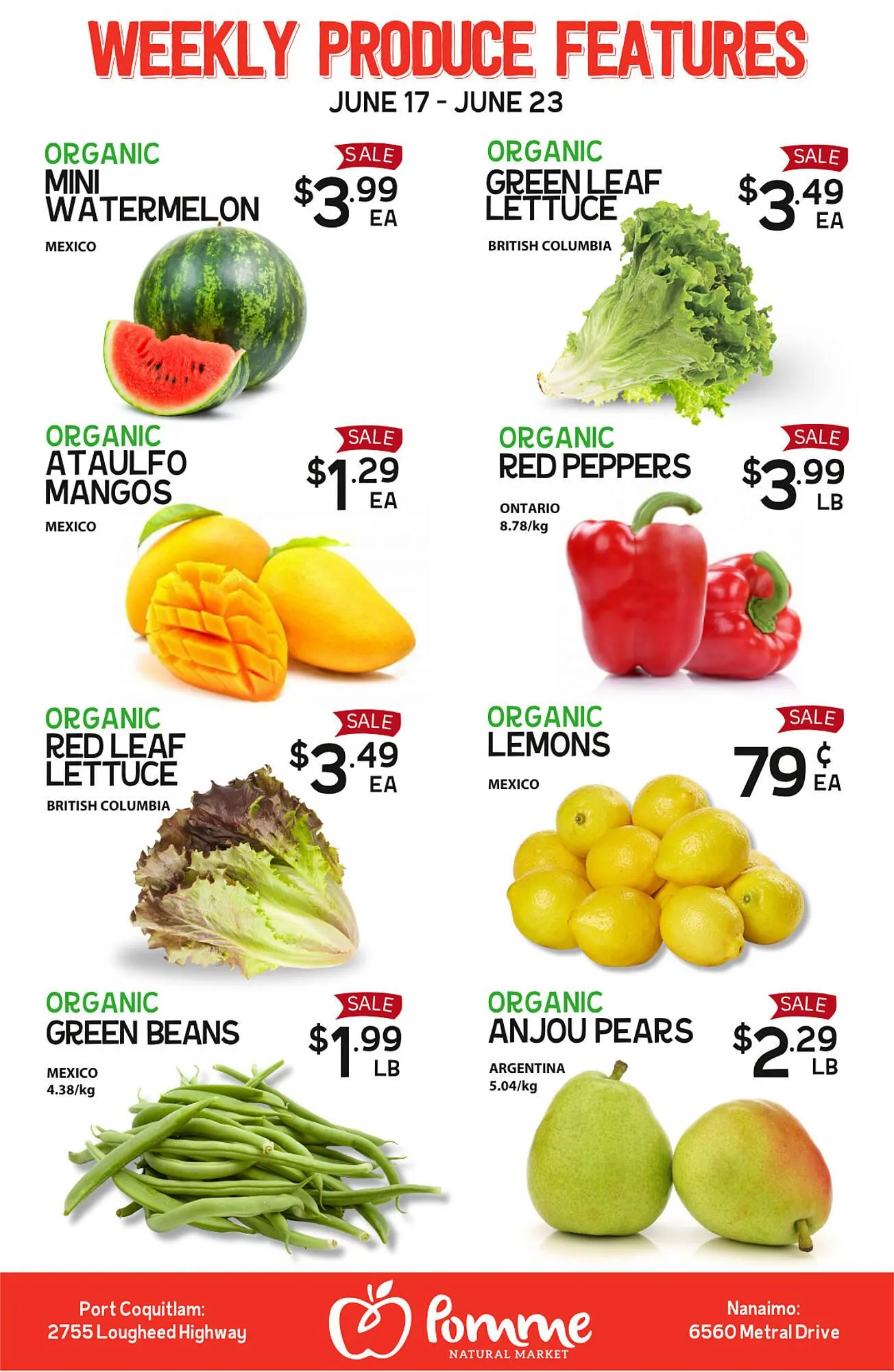 Pomme Natural Market flyer from June 17 to June 23 2025 - flyer page 1