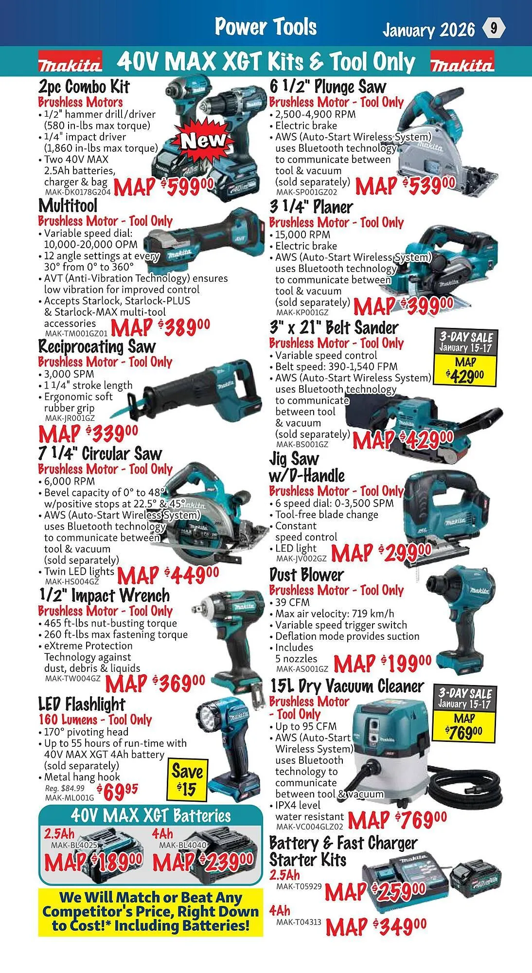 KMS Tools flyer from January 1 to January 31 2026 - flyer page 9