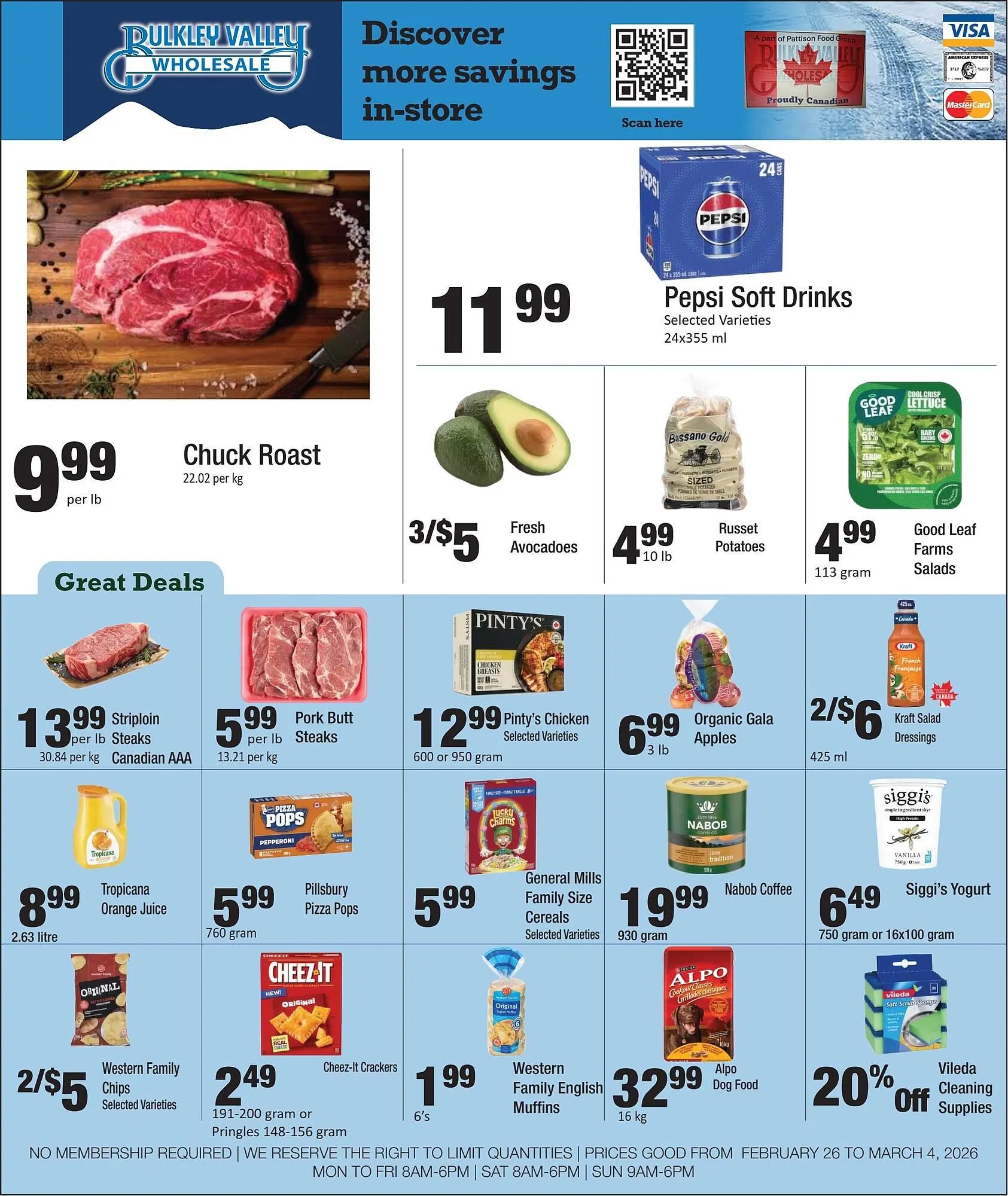 Bulkley Valley Wholesale flyer from February 26 to March 4 2026 - flyer page 1