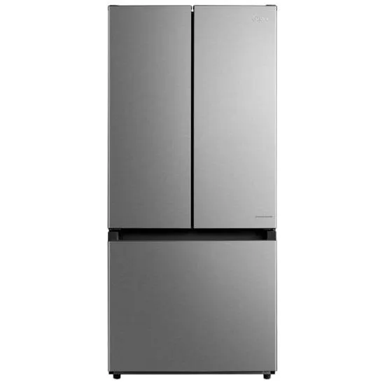 Midea MRF18B4AST French Door Refrigerator, 30 inch Width, ENERGY STAR Certified, 18.4 cu. ft. Capacity, Stainless Steel colour