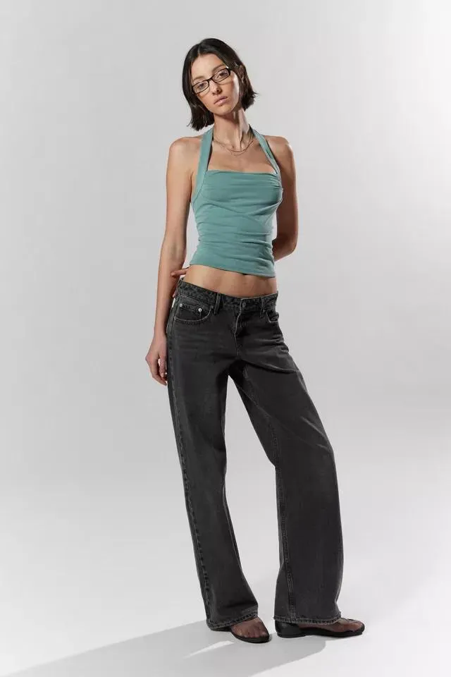 Silence + Noise Raelynn Square-Neck Halter Top