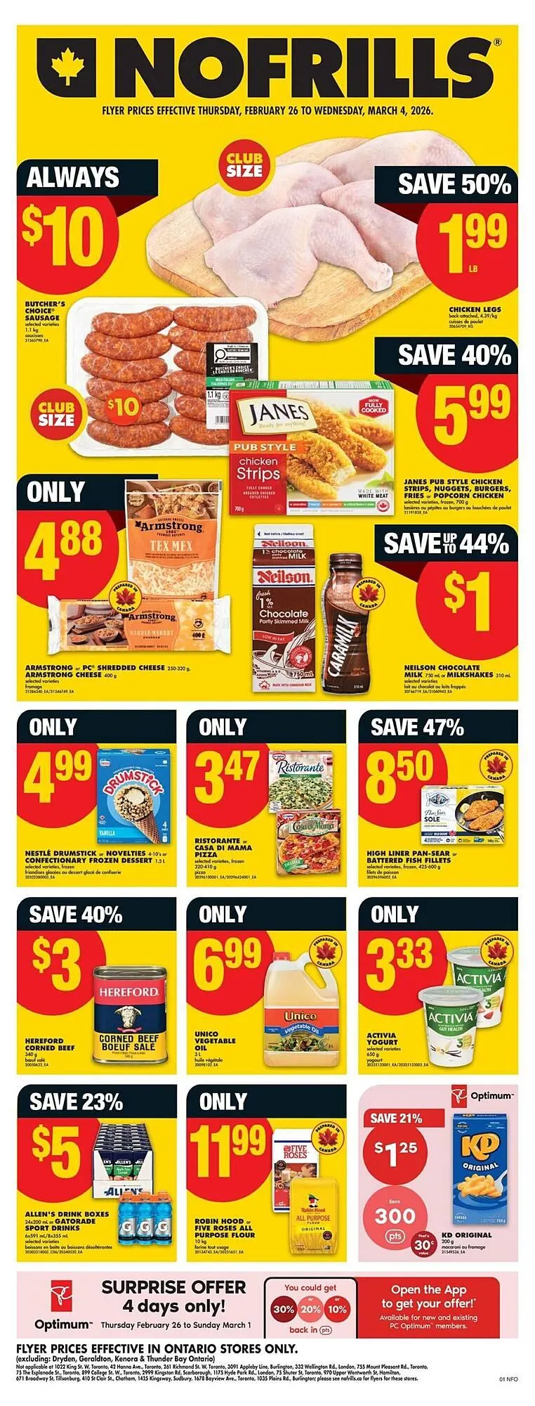 No Frills flyer from February 26 to March 5 2026 - flyer page 1