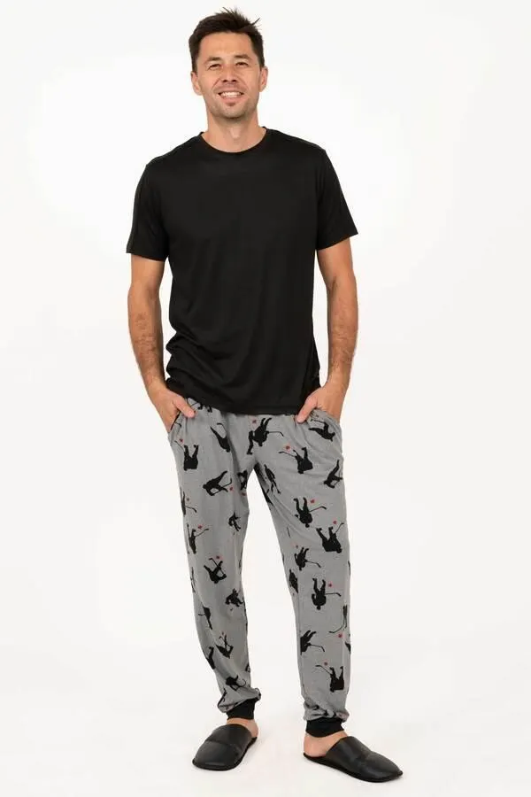 Soft touch PJ jogger pants - Hockey