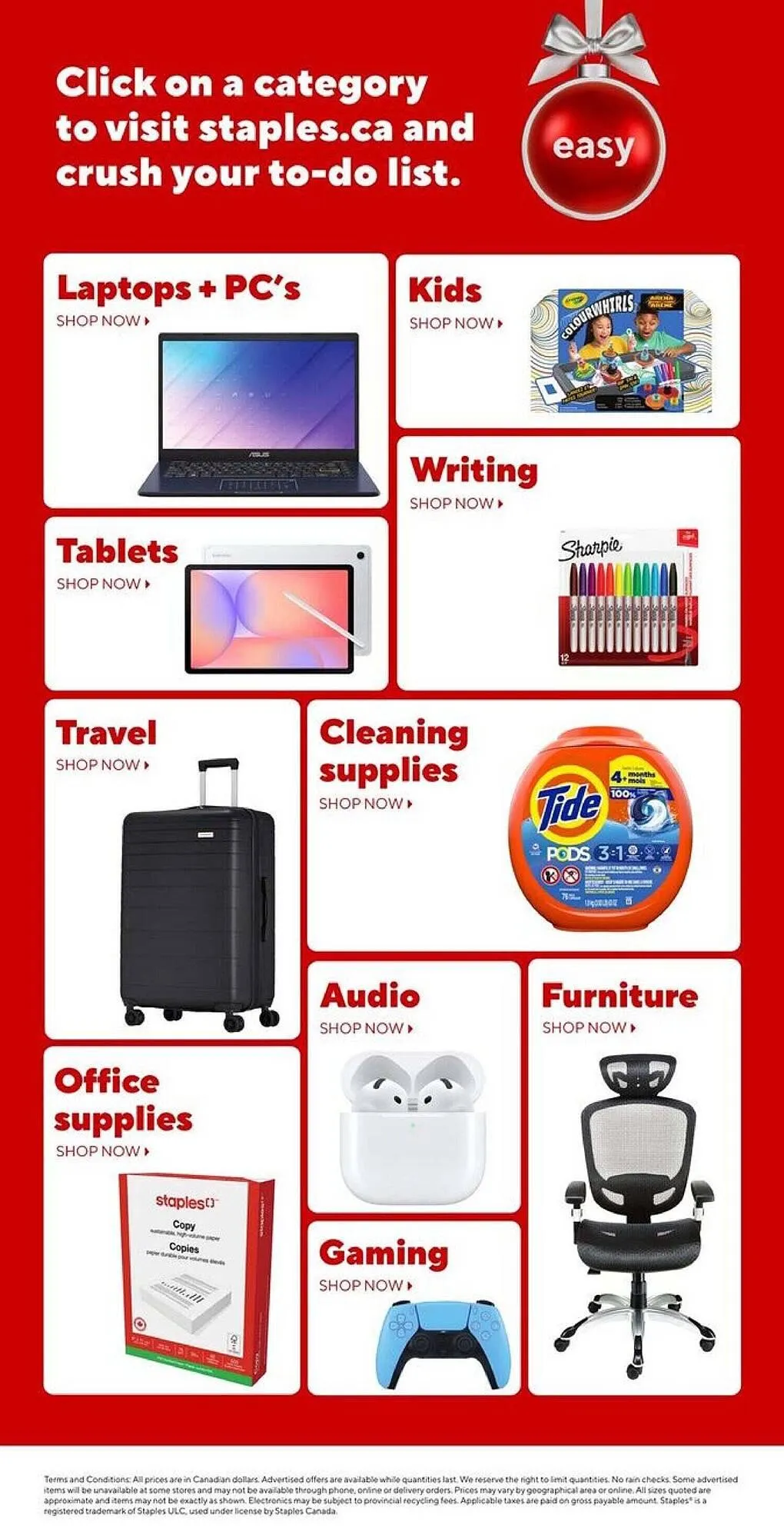 Staples flyer from December 5 to December 25 2025 - flyer page 20