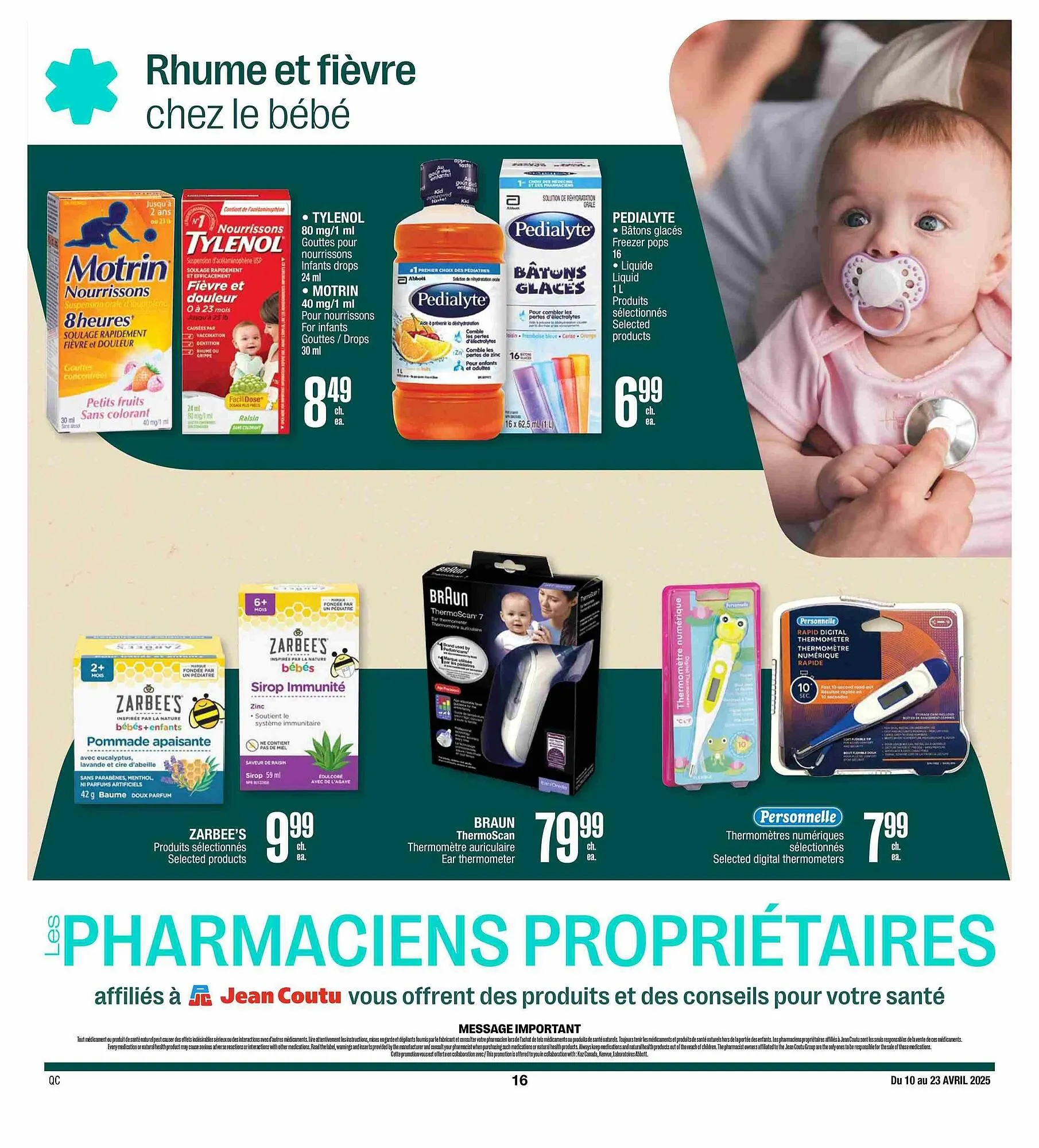 Jean Coutu flyer from April 10 to April 23 2025 - flyer page 16