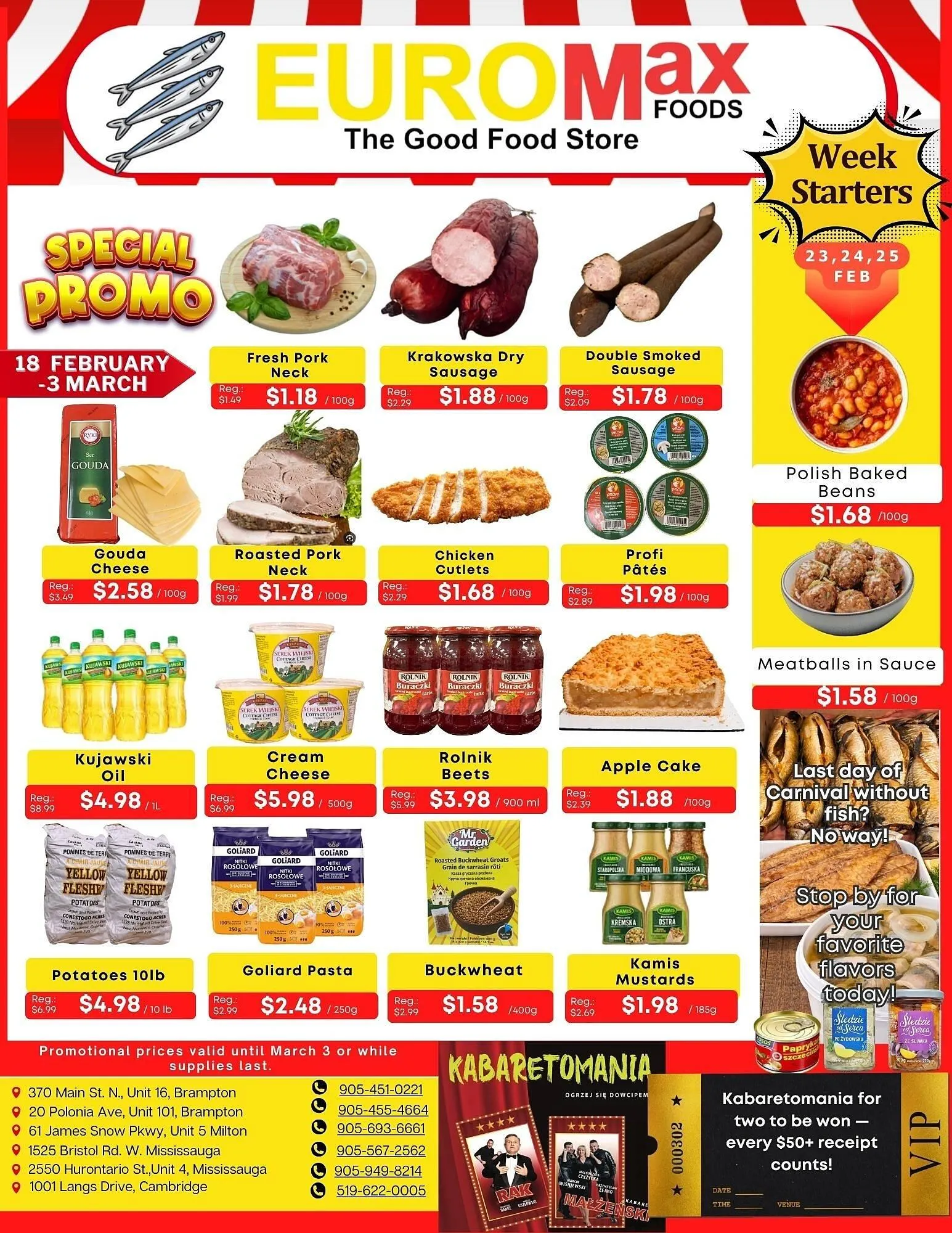 EuroMax Foods flyer from February 18 to March 3 2026 - flyer page 1