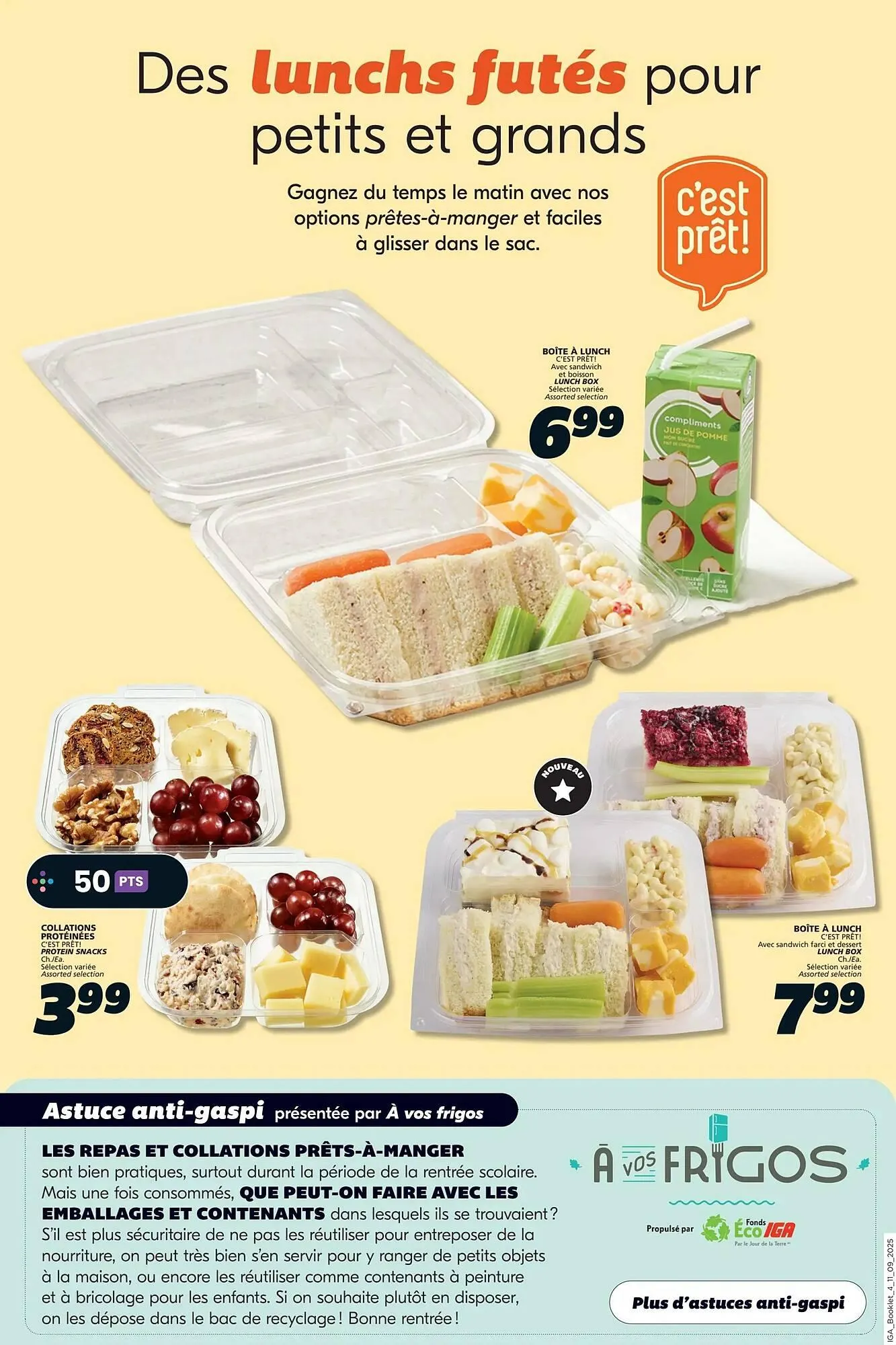 IGA flyer from September 11 to September 24 2025 - flyer page 19