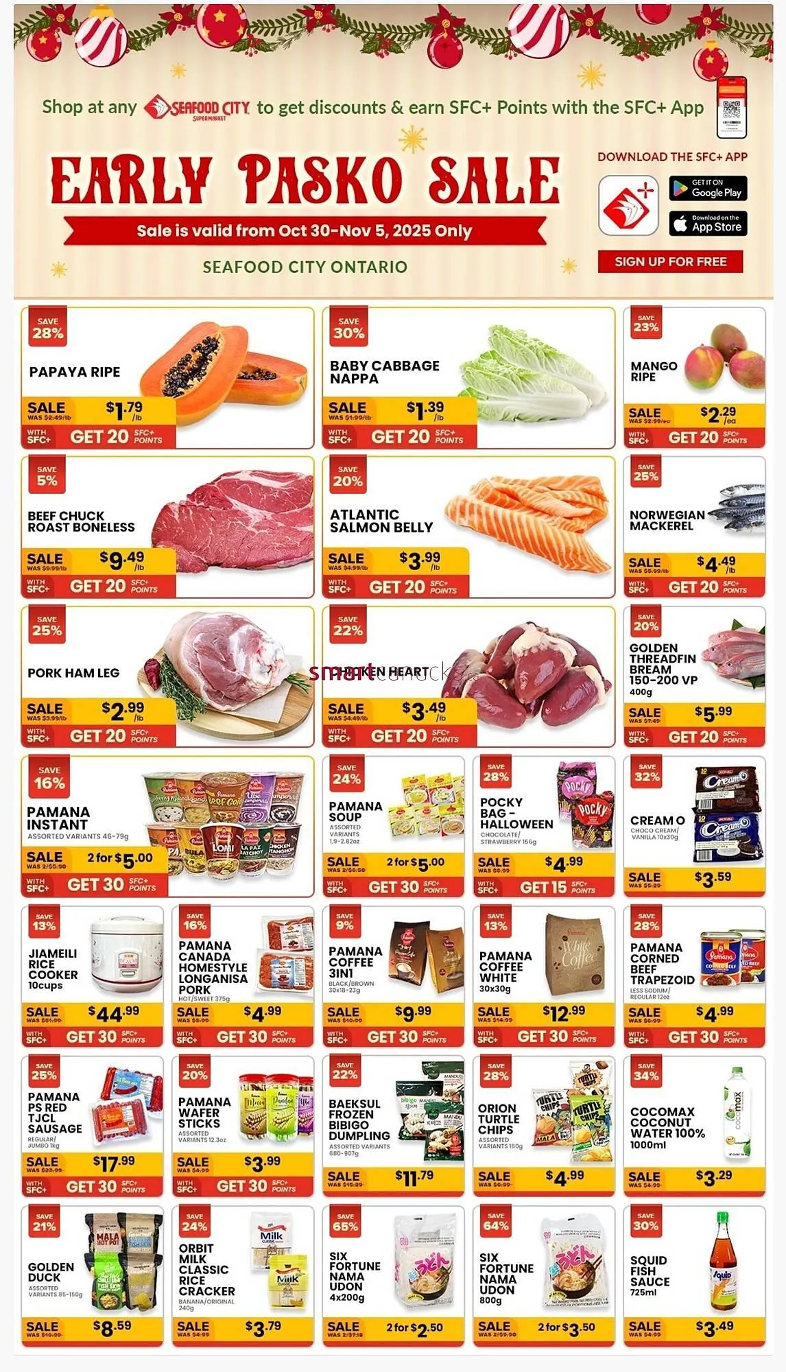 Seafood City Supermarket weekly ad from October 30 to November 5 2025 - flyer page 1