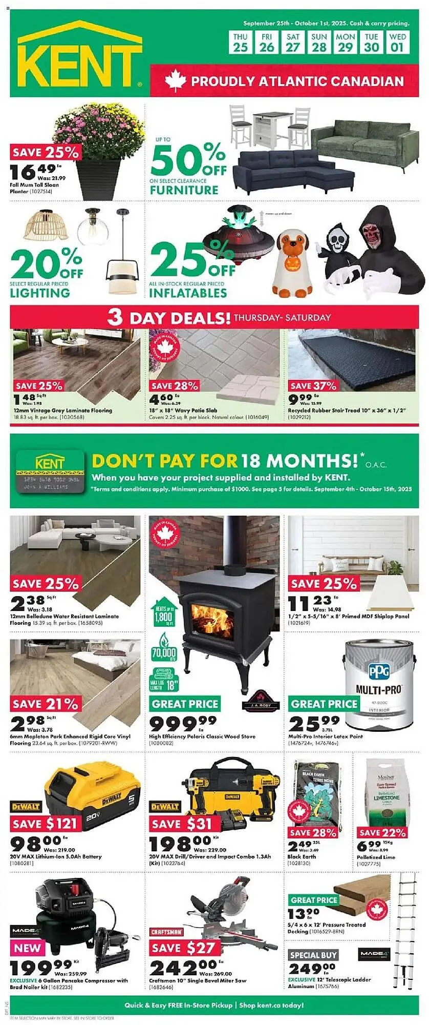 Kent flyer from September 25 to October 2 2025 - flyer page 1