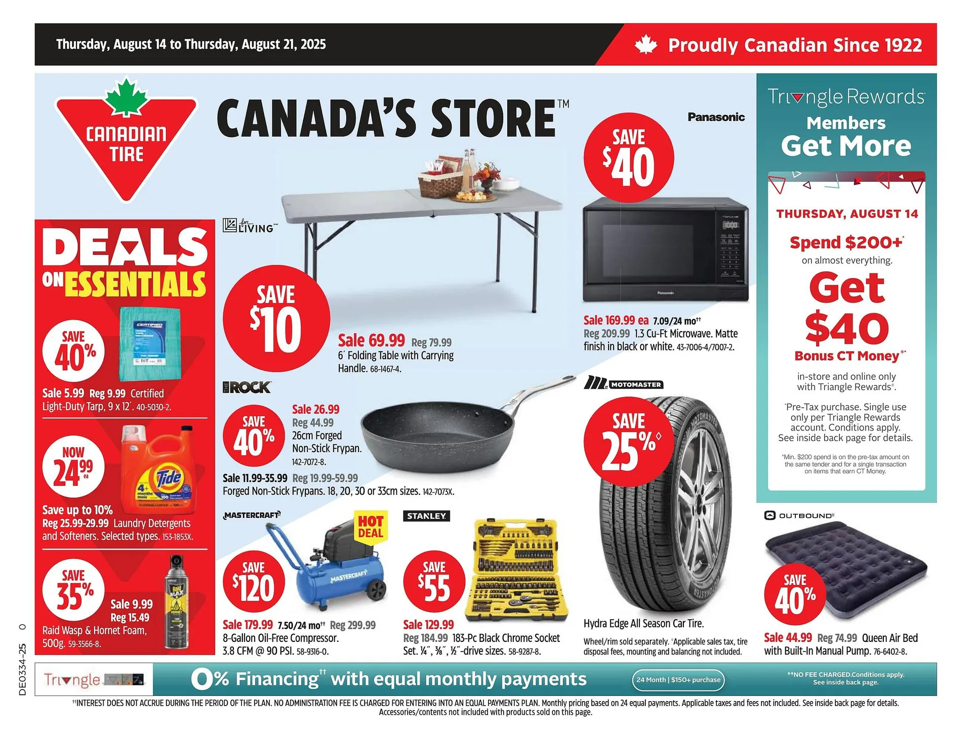 Canadian Tire flyer from August 14 to August 21 2025 - flyer page 1