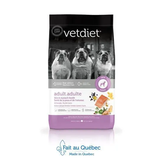 Salmon dry food for adult dogs Skin and stomach health