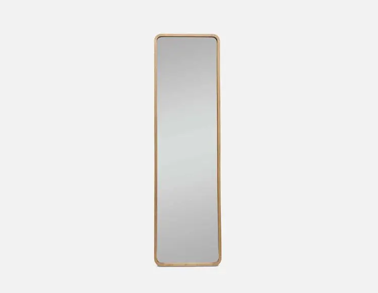 wood framed floor mirror 46 cm x 163 cm