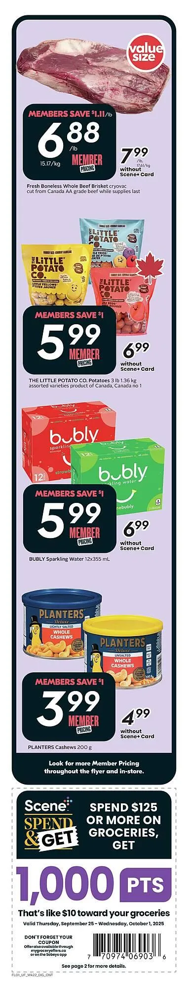 Sobeys flyer from September 26 to October 17 2025 - flyer page 2