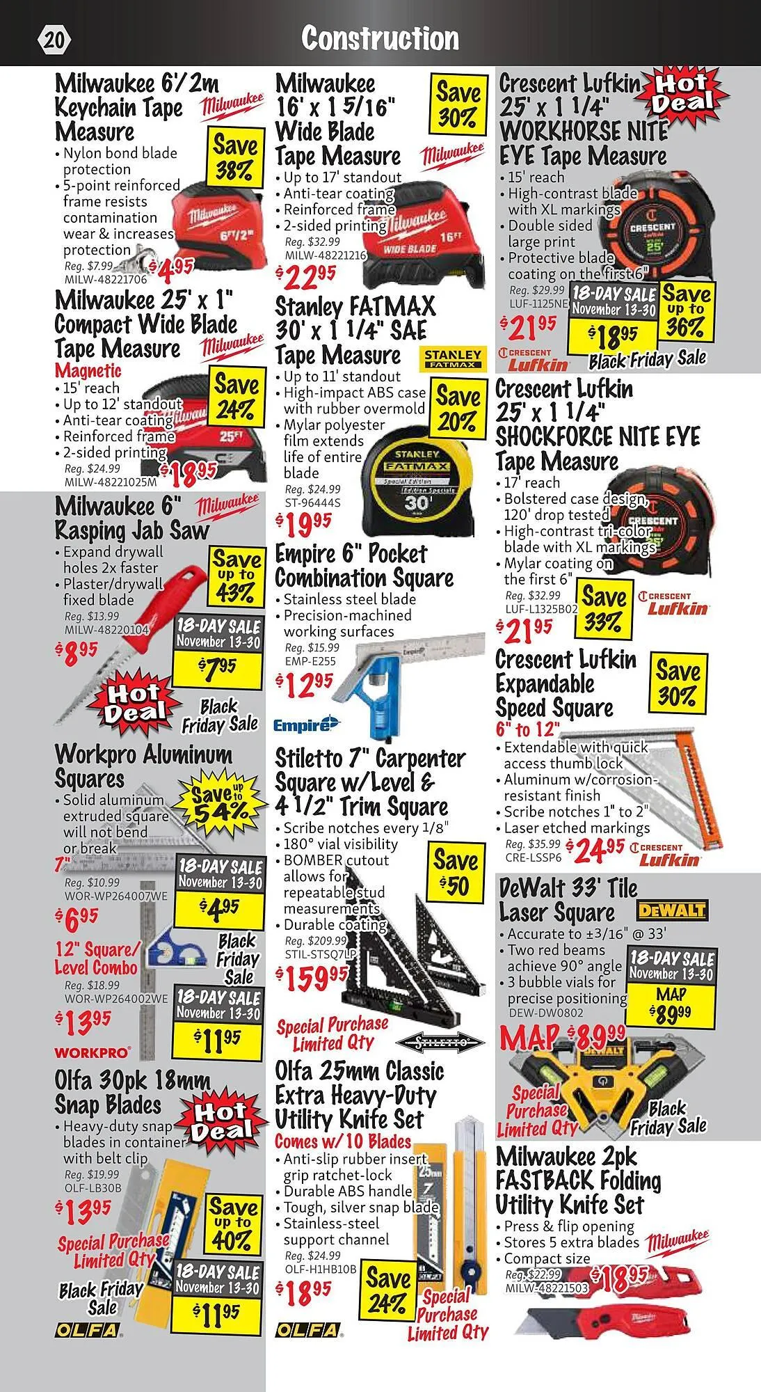 KMS Tools flyer from November 1 to November 30 2025 - flyer page 20