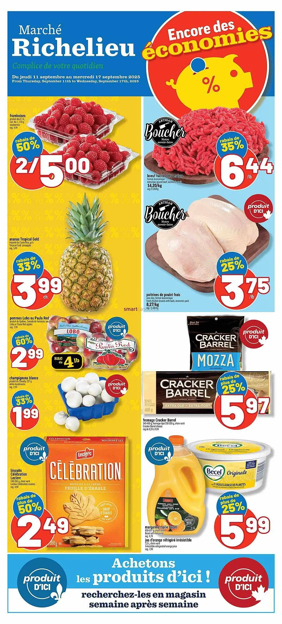 Marché Richelieu flyer from September 11 to September 24 2025 - flyer page 1